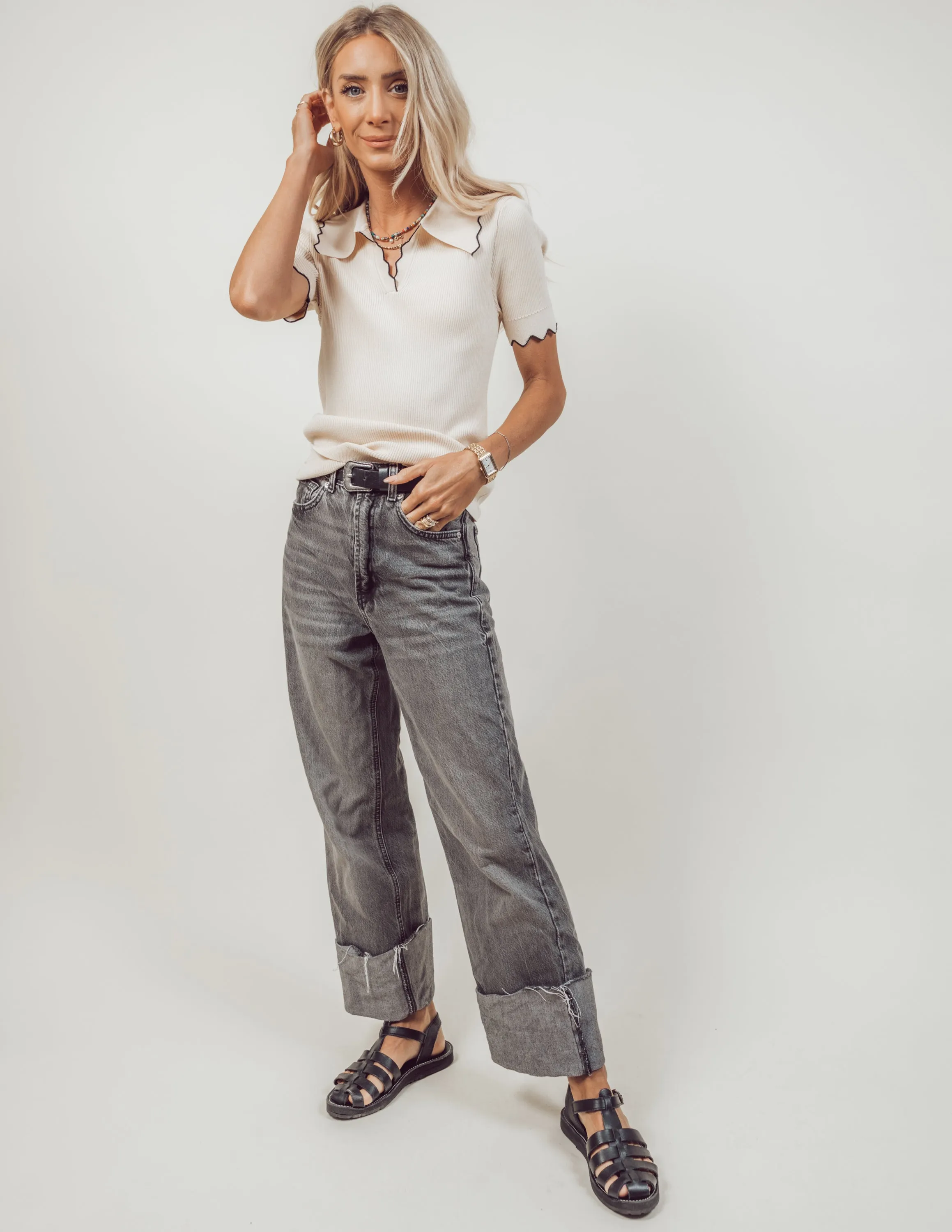 Adina Ribbed Top sold by Shop Stevie product image thumbnail 3