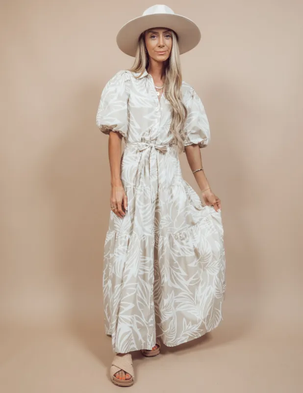 Palm Print Maxi Dress sold by Shop Stevie