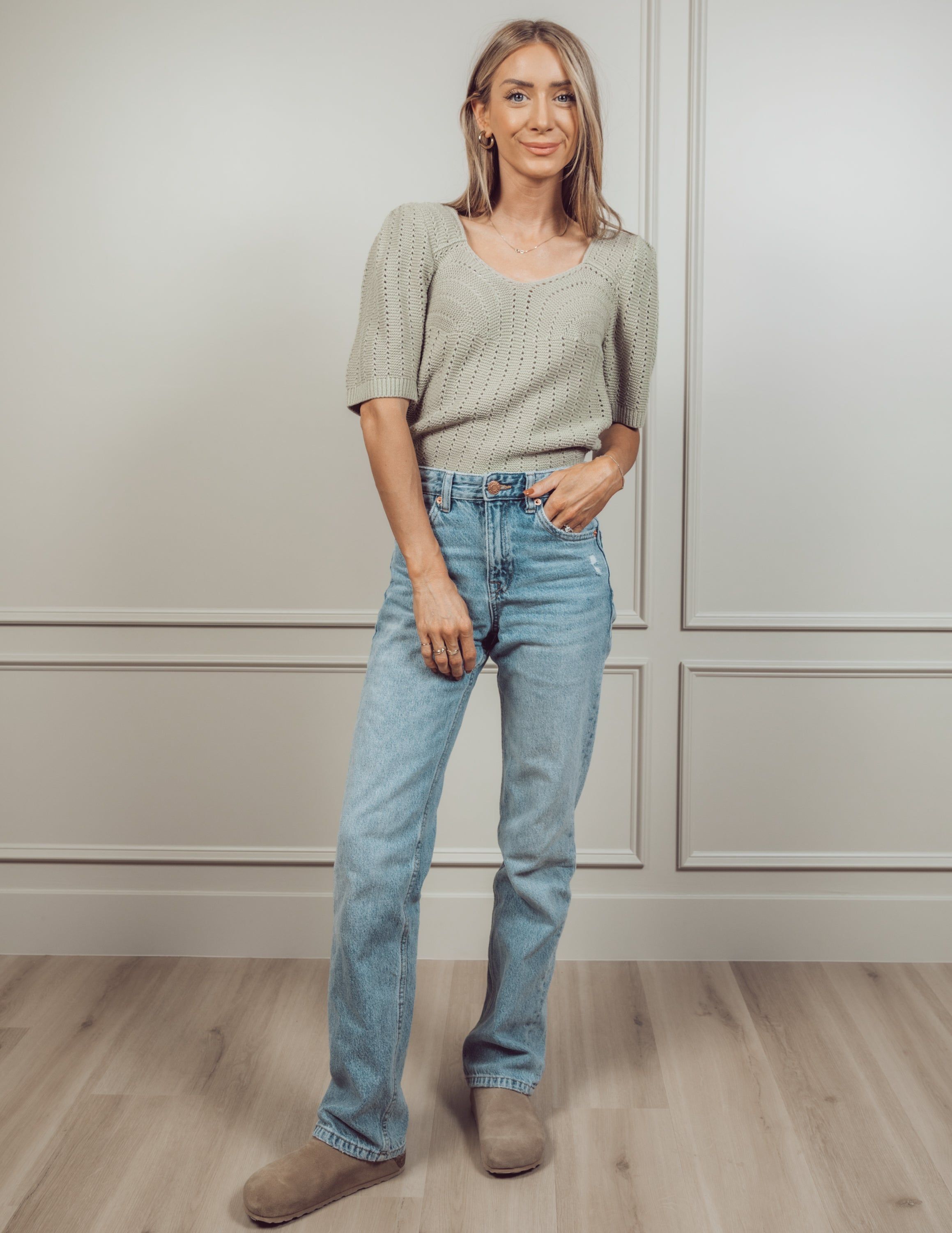 Kaylee Pointelle Top sold by Shop Stevie product image thumbnail 2