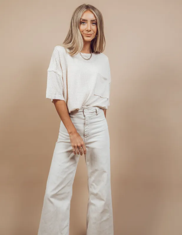 Davi Waffle Knit Top sold by Shop Stevie