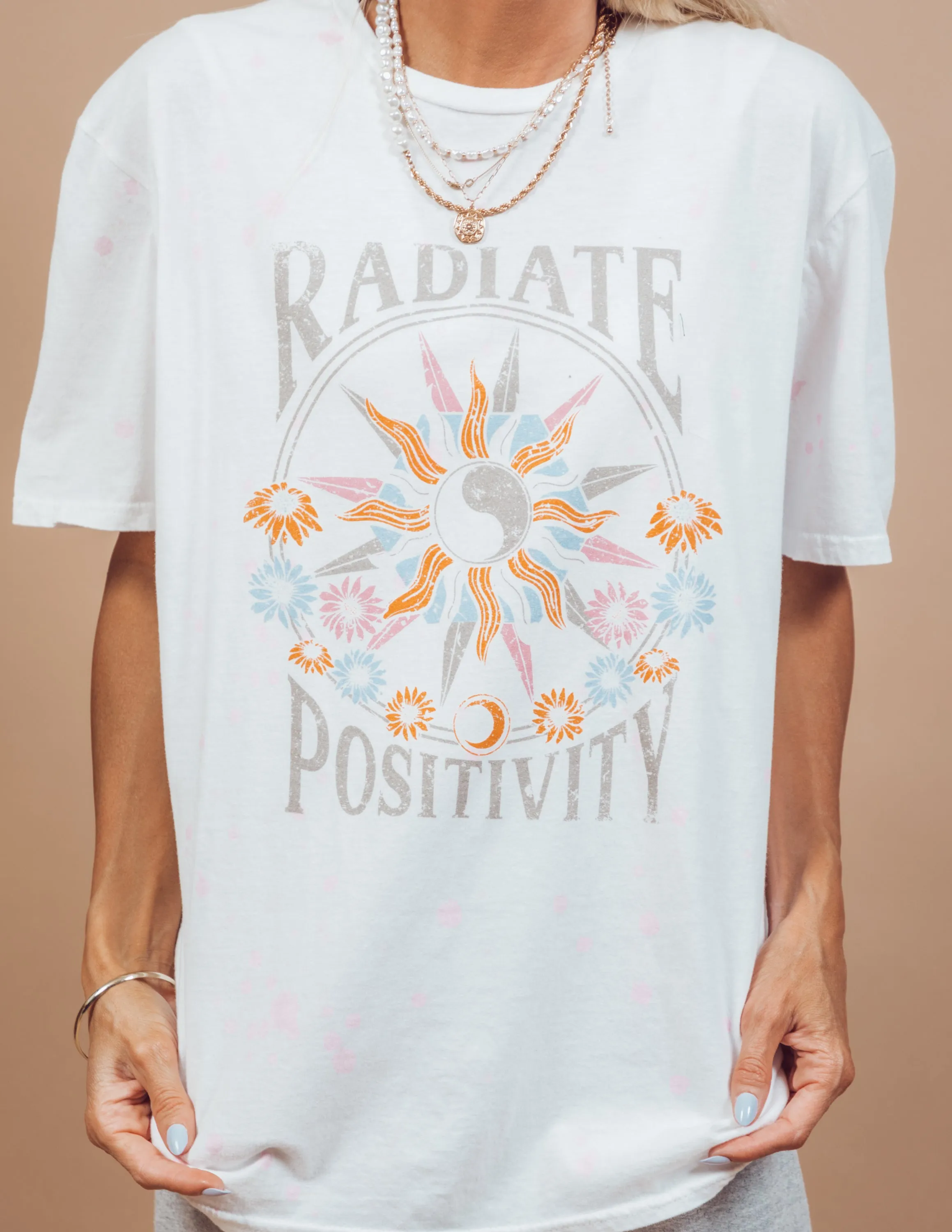 Radiate Positivity Graphic Tee sold by Shop Stevie product image thumbnail 2