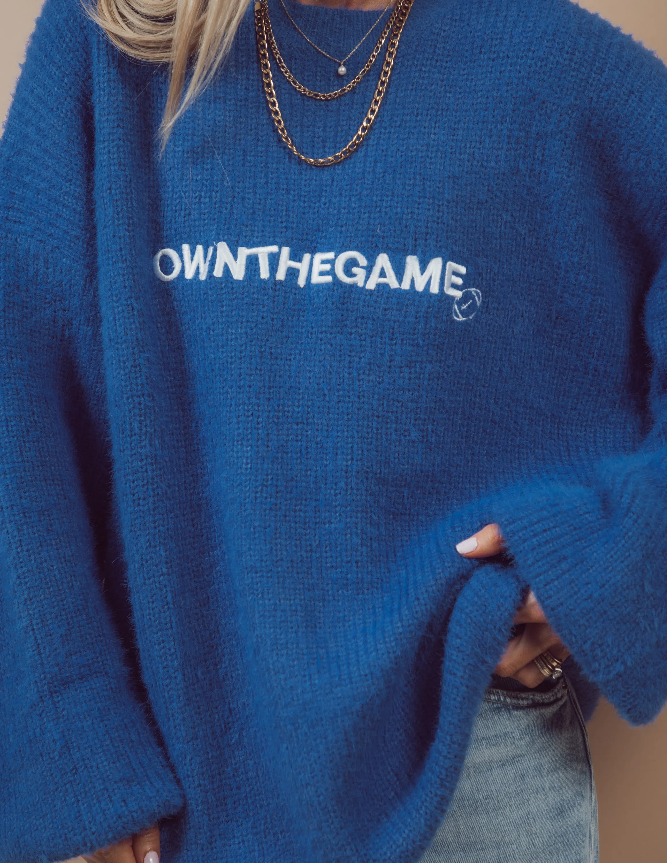 "Own the Game" Oversized Sweater sold by Shop Stevie product image thumbnail 3
