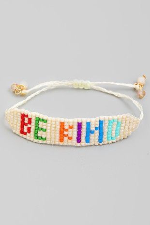 Be Kind Beaded Bracelet sold by Shop Stevie