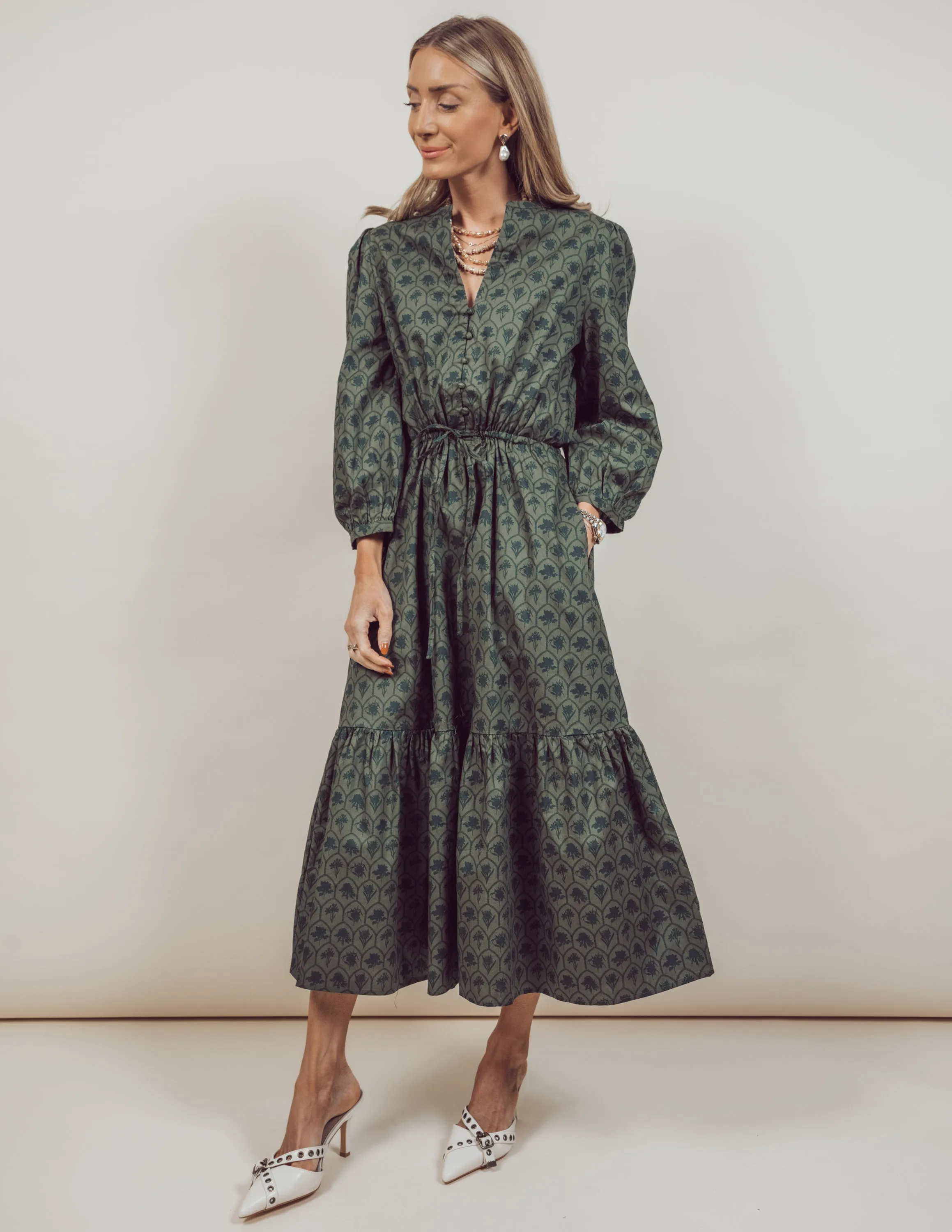 Zinnia Floral Midi Dress sold by Shop Stevie product image thumbnail 2