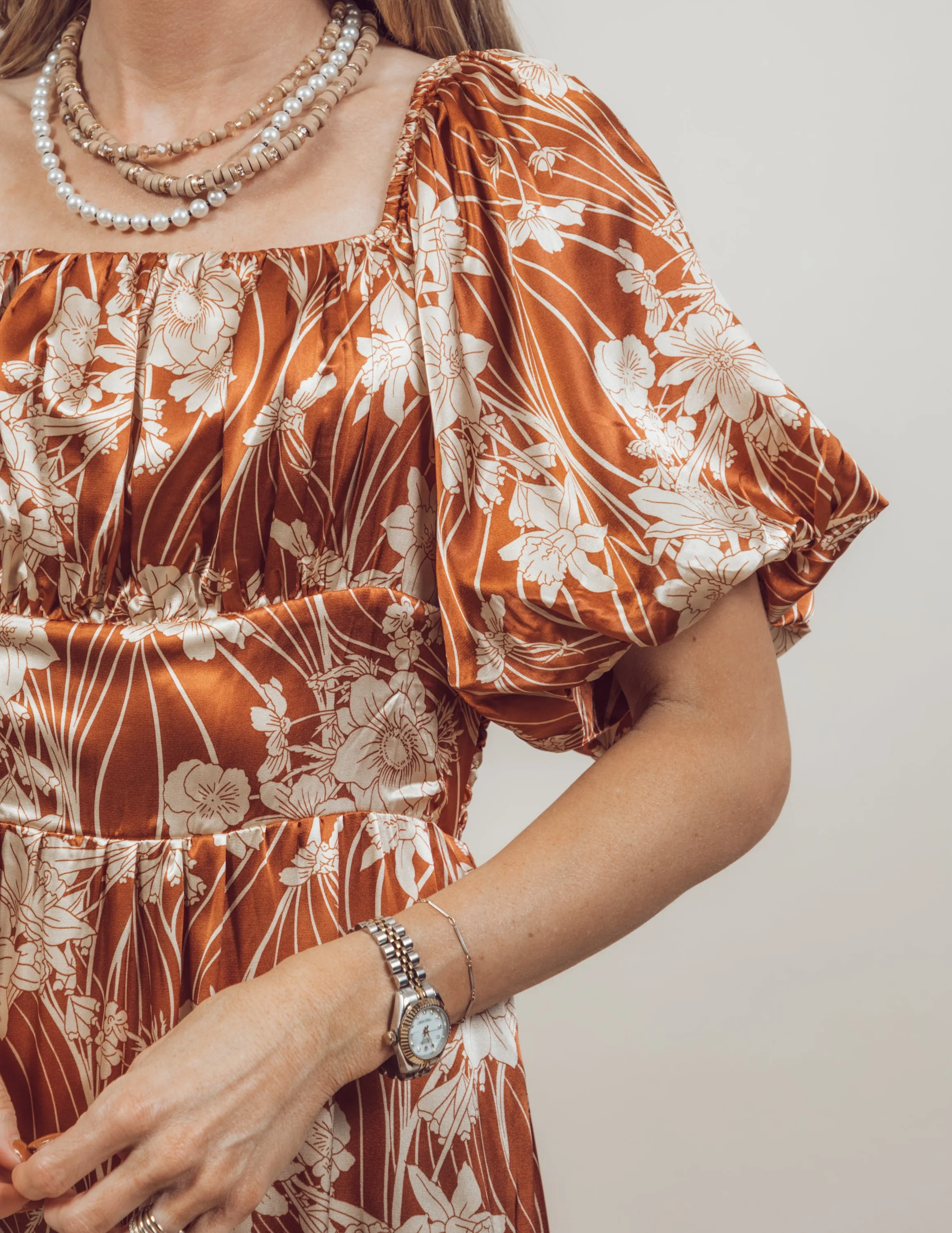 Emaline Floral Midi Dress sold by Shop Stevie product image thumbnail 4