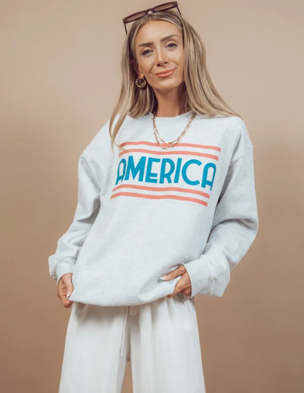 American Graphic Sweatshirt sold by Shop Stevie