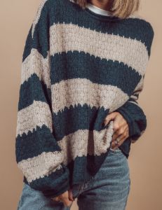 Maria Striped Sweater sold by Shop Stevie