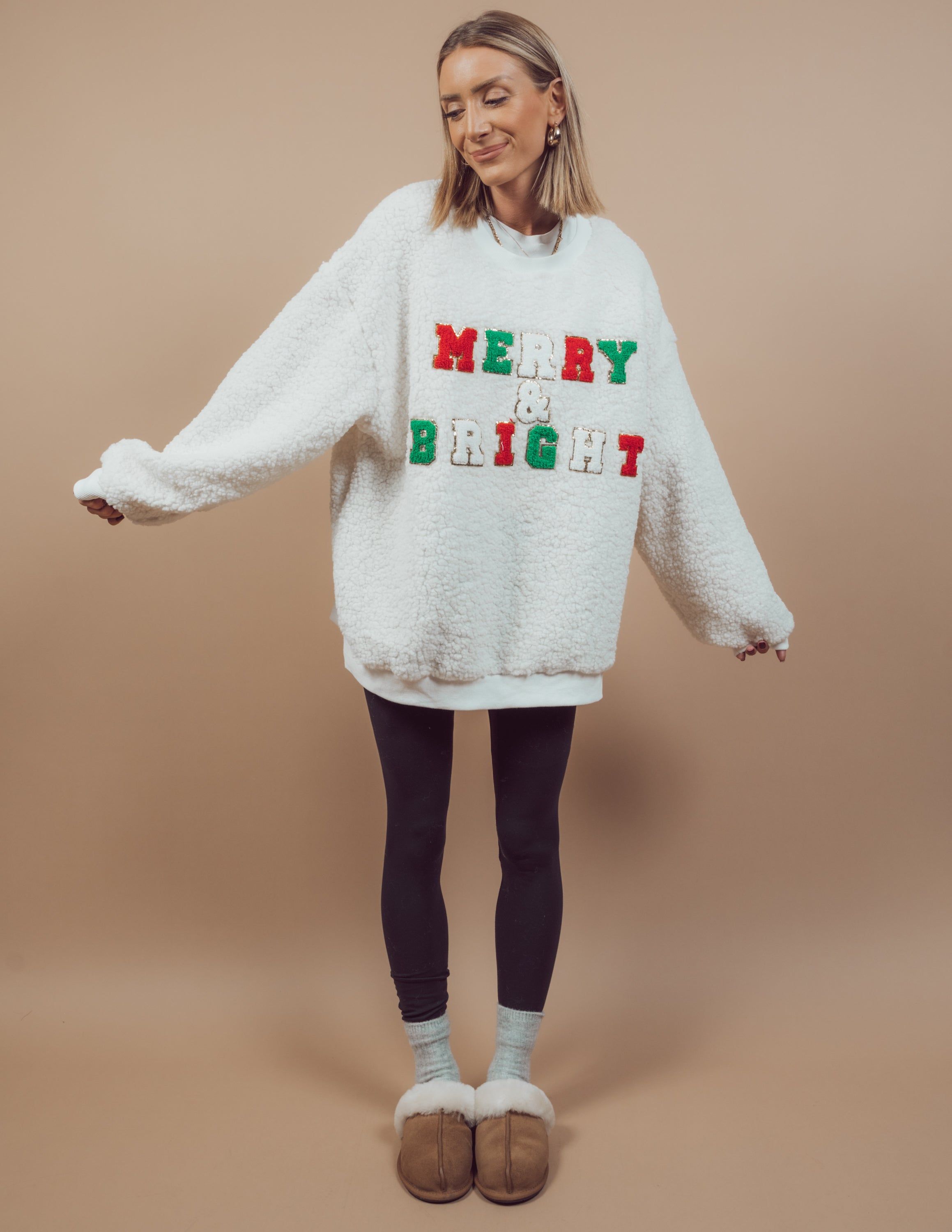 Merry & Bright Sherpa Pullover sold by Shop Stevie product image thumbnail 2
