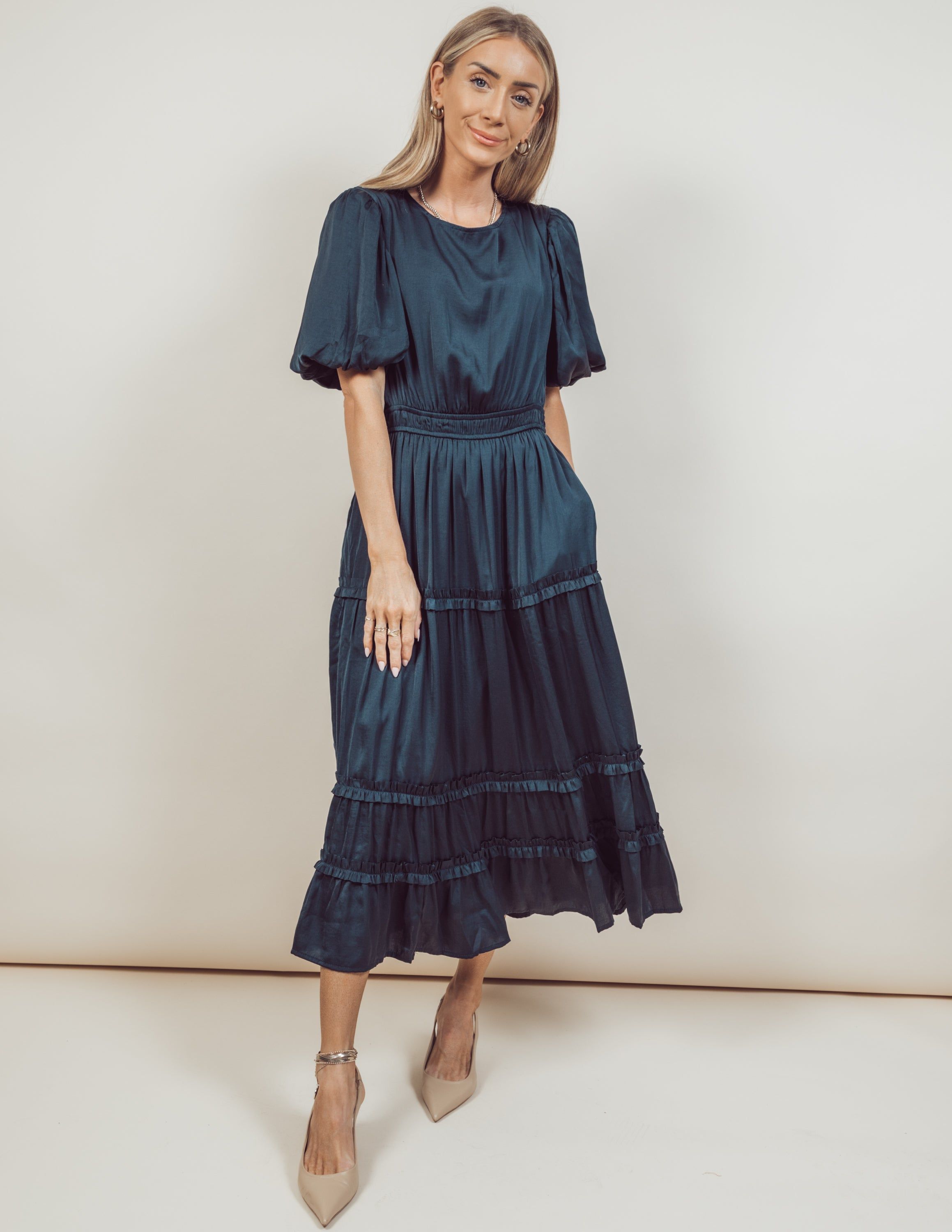 Aria Ruffle Midi Dress *COMING SOON* sold by Shop Stevie product image thumbnail 2