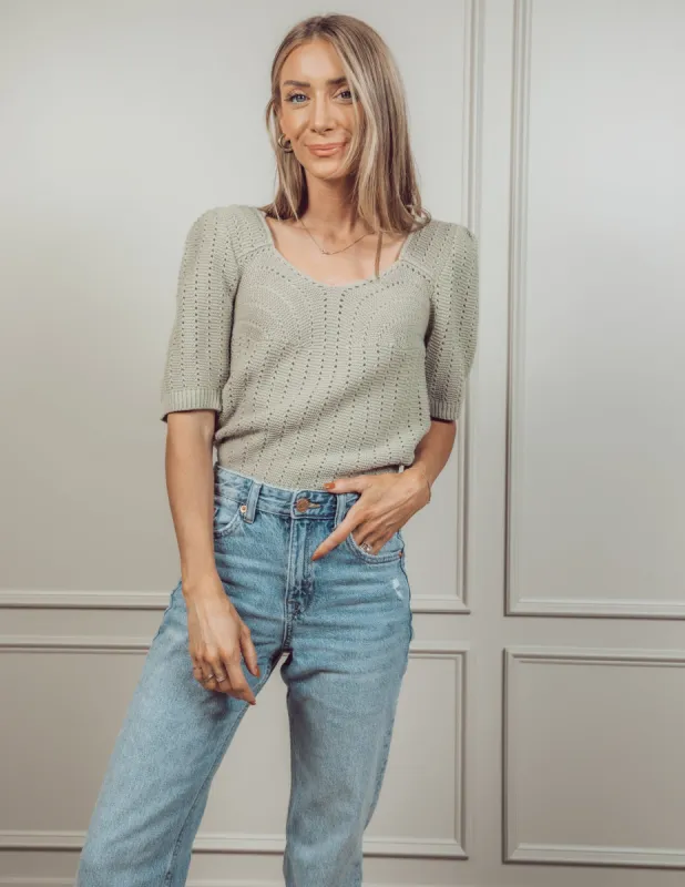 Kaylee Pointelle Top sold by Shop Stevie