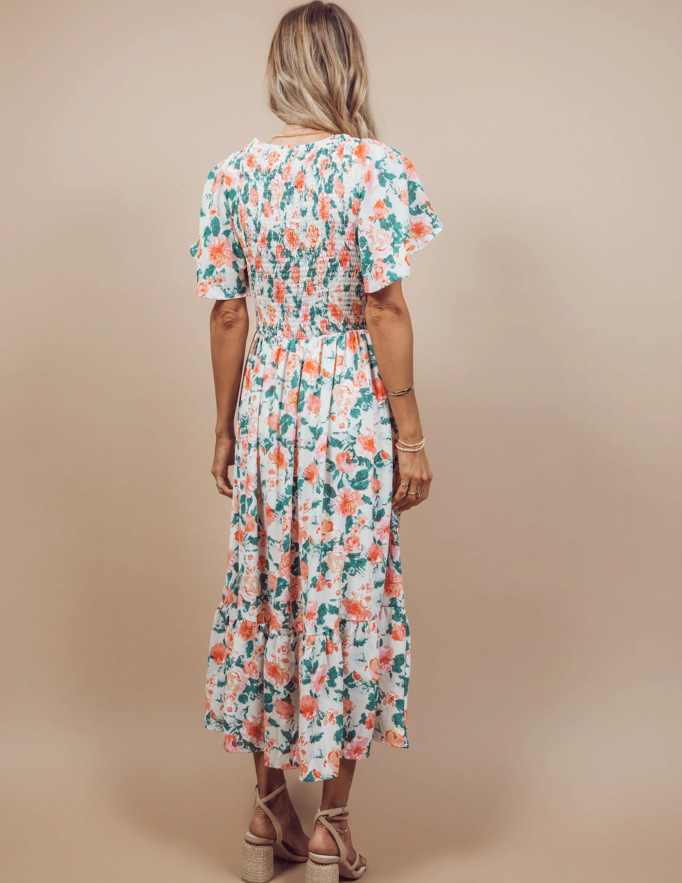 Kailynn Ruffle Midi Dress sold by Shop Stevie product image thumbnail 3