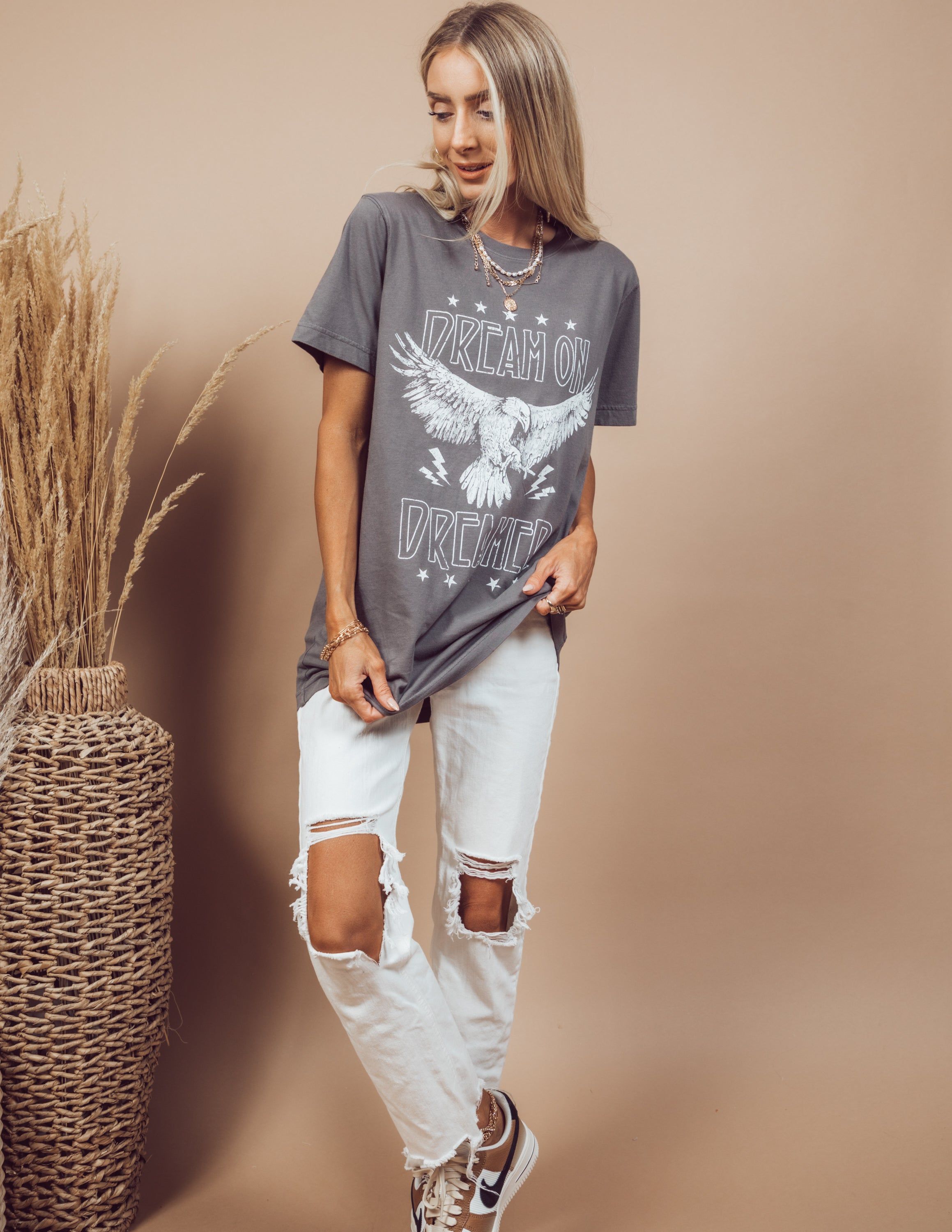 Dream on Dreamer Graphic Tee sold by Shop Stevie product image thumbnail 3