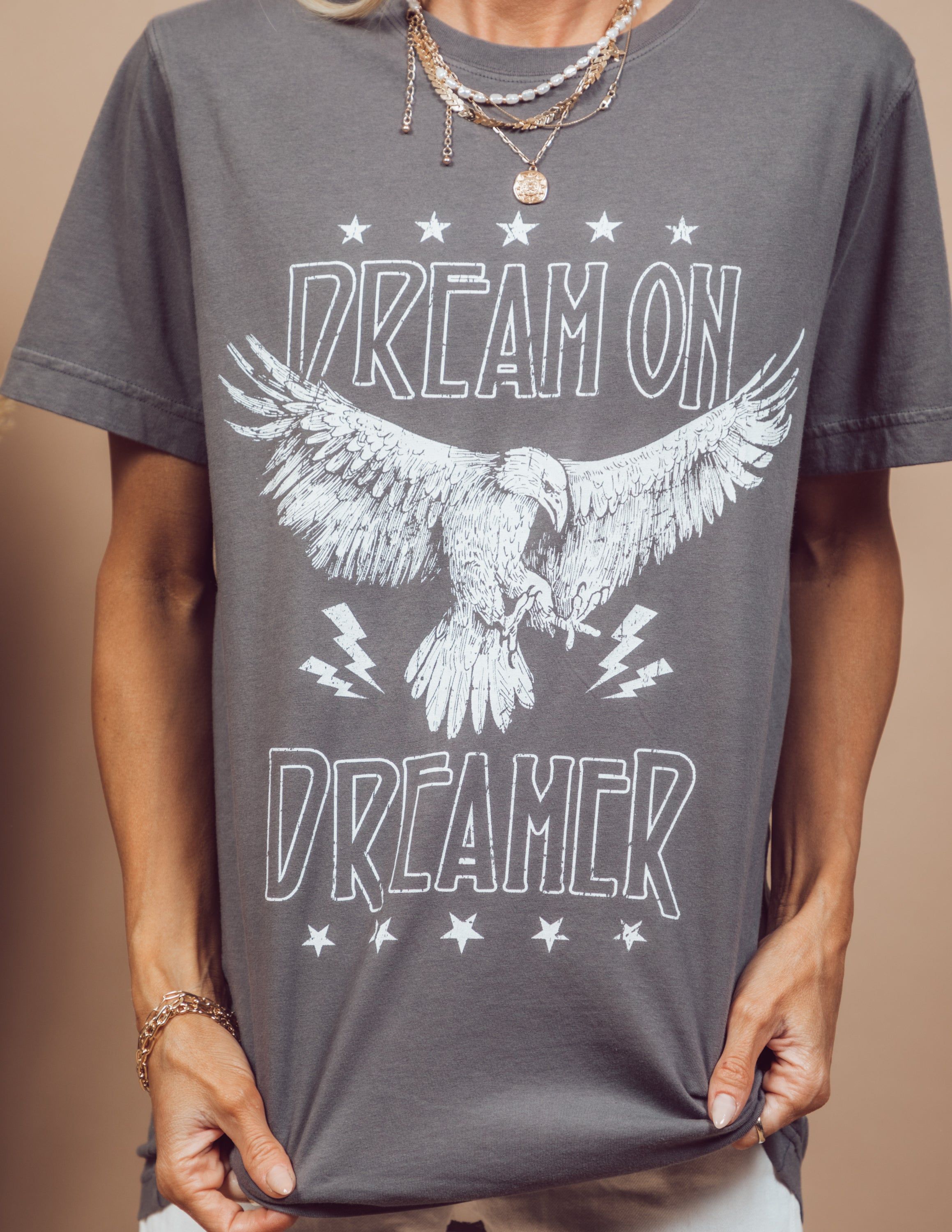 Dream on Dreamer Graphic Tee sold by Shop Stevie product image thumbnail 4