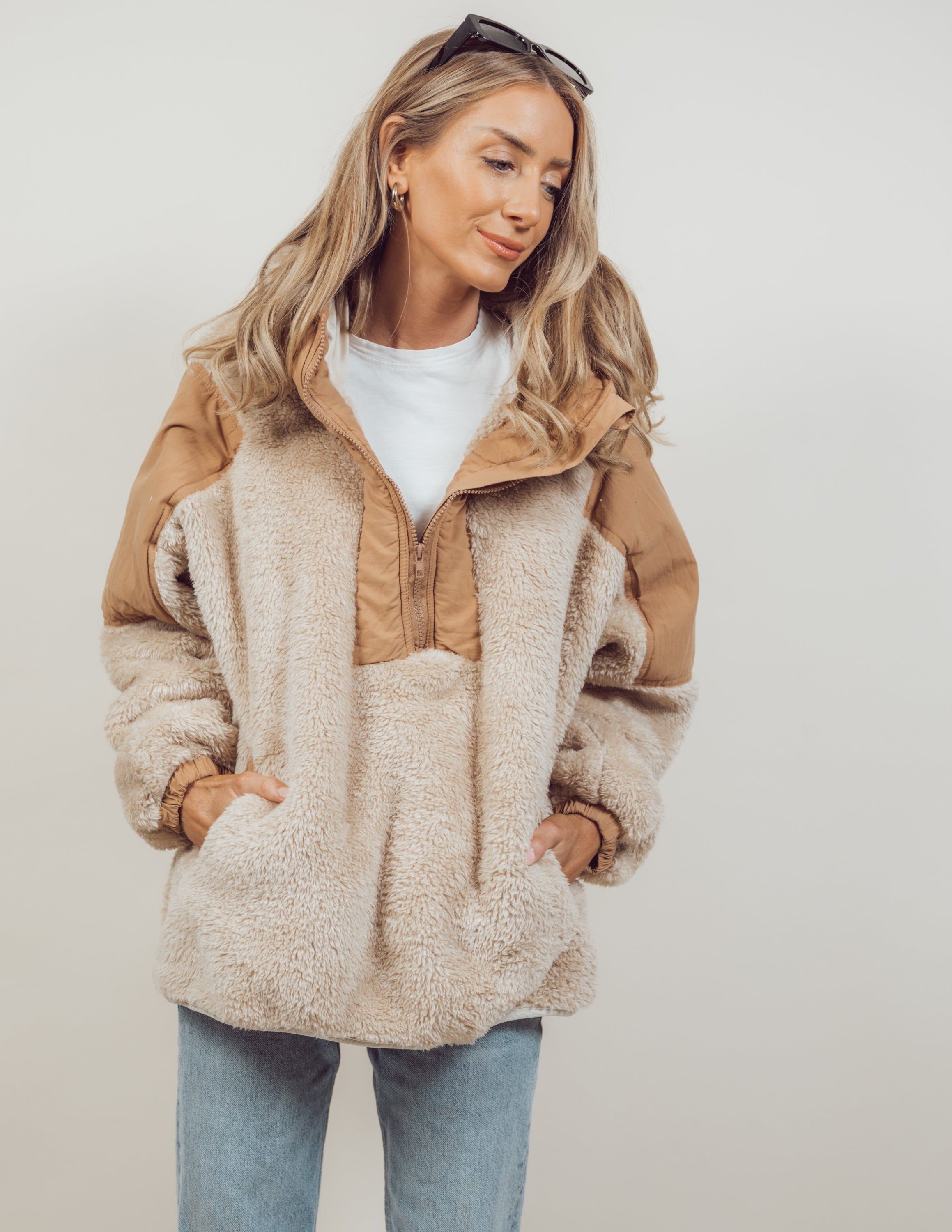 Lyn Sherpa Pullover sold by Shop Stevie