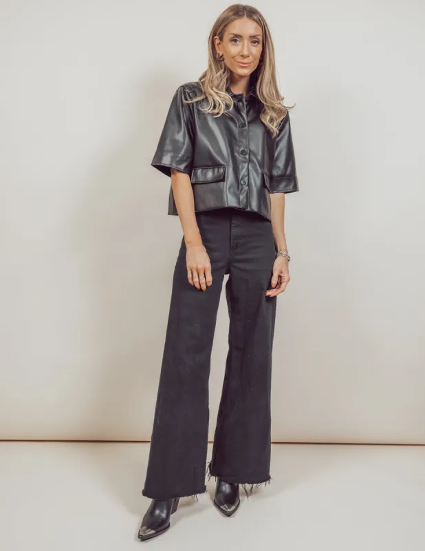 Bianca Faux Leather Jacket sold by Shop Stevie