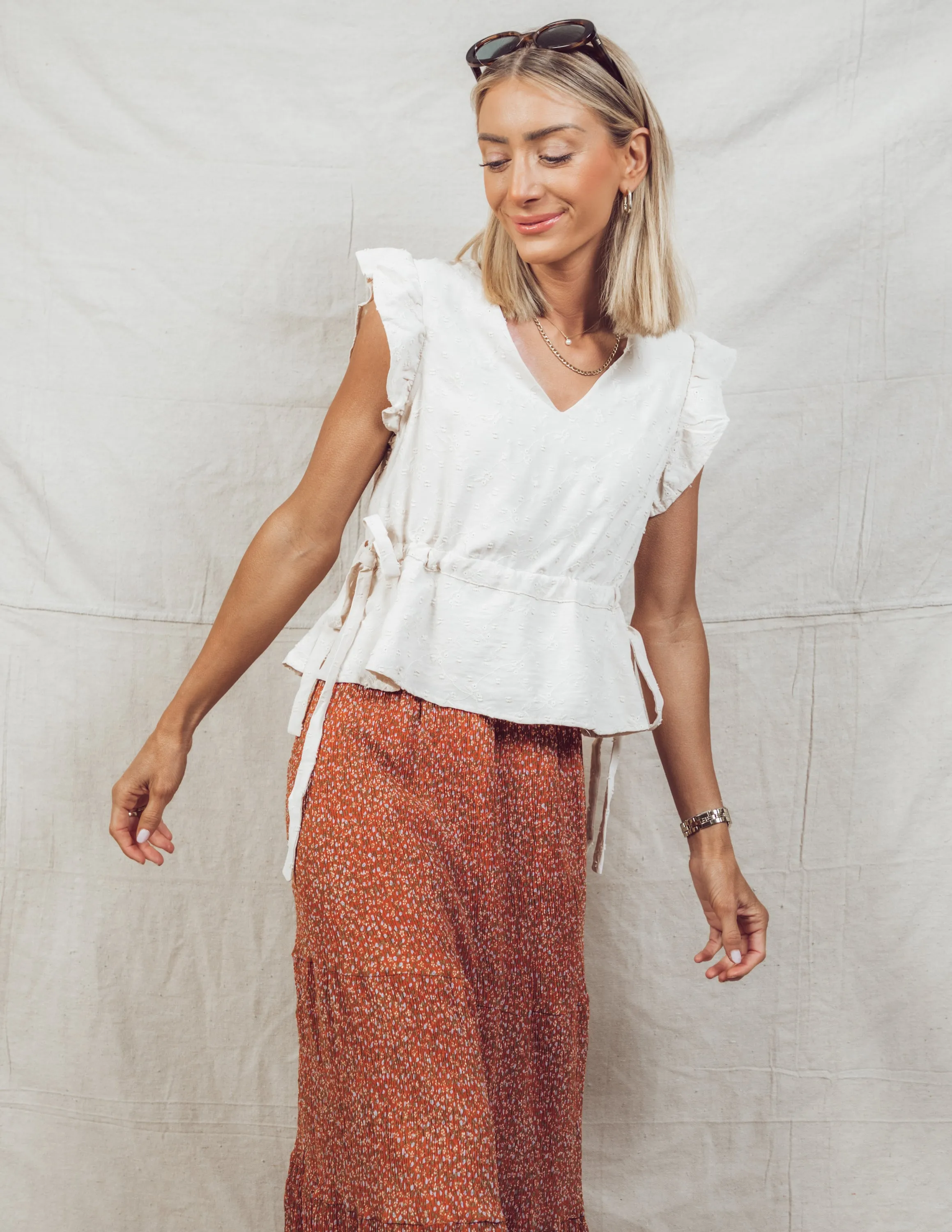 Darcie Ruffle Top sold by Shop Stevie product image thumbnail 3