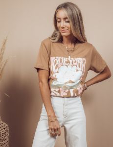 Love Yourself Flower Graphic Tee sold by Shop Stevie