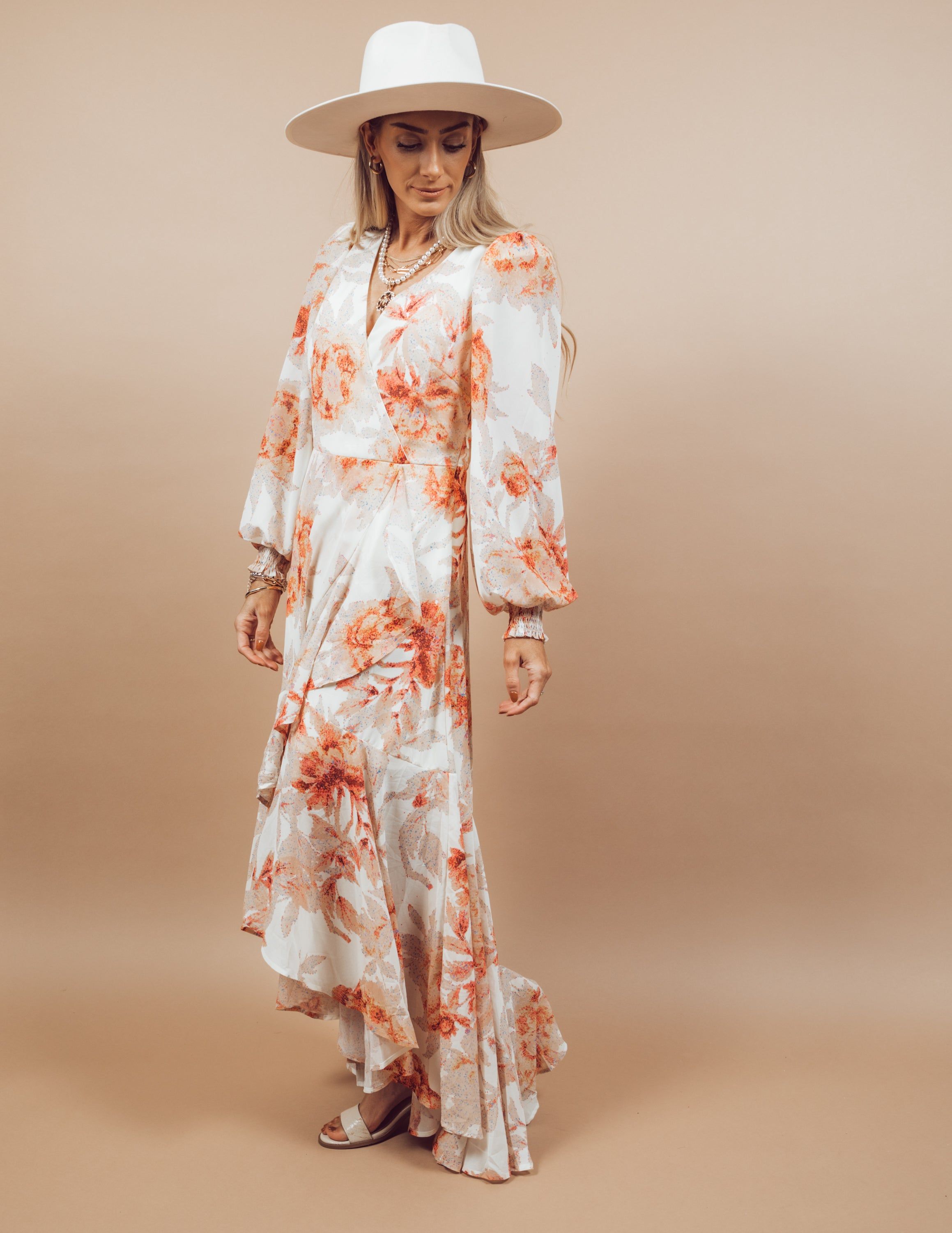 Odette Floral Printed Dress sold by Shop Stevie product image thumbnail 5
