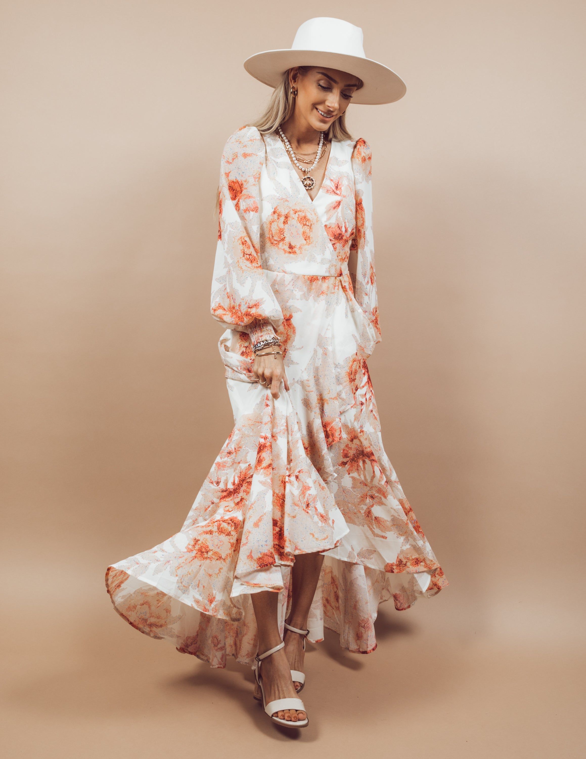 Odette Floral Printed Dress sold by Shop Stevie