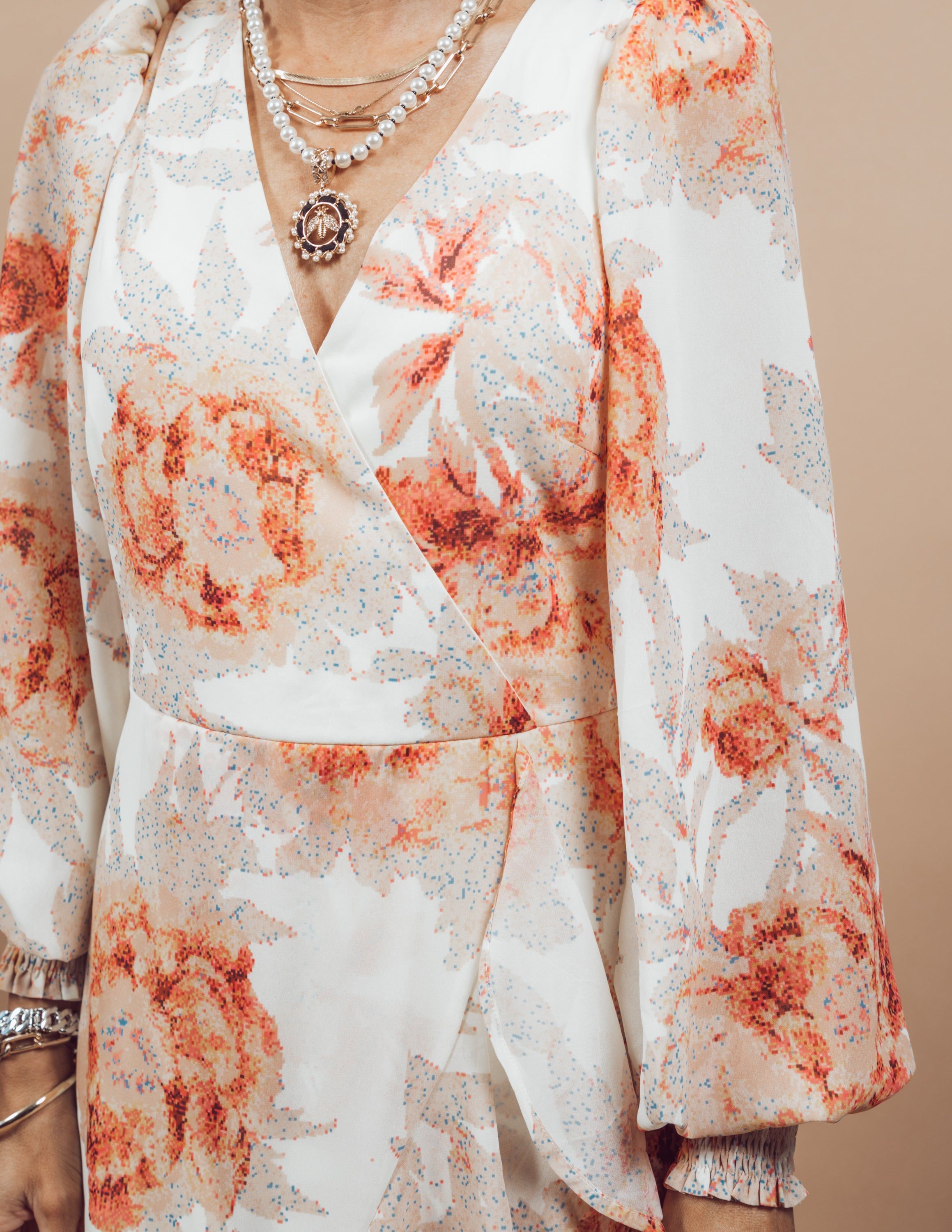 Odette Floral Printed Dress sold by Shop Stevie product image thumbnail 4