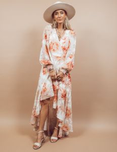 Odette Floral Printed Dress sold by Shop Stevie