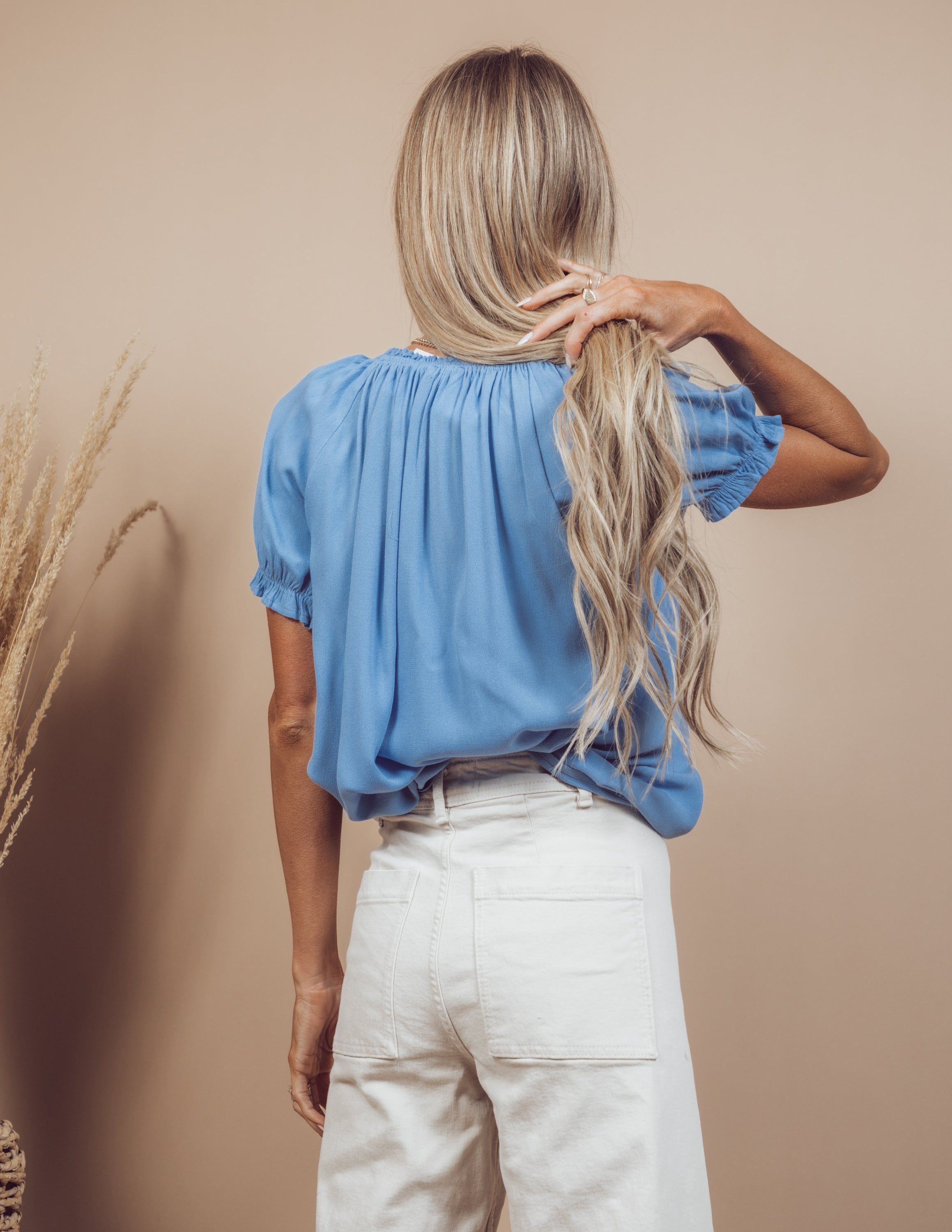 Kiana Ruffle Top sold by Shop Stevie product image thumbnail 3