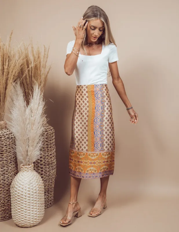 Bria Printed Skirt sold by Shop Stevie