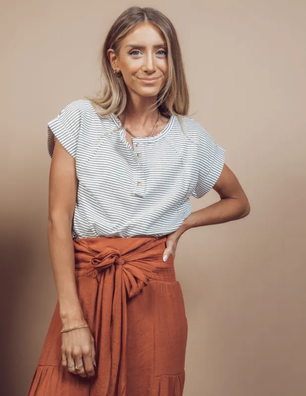 Vienna Striped Top sold by Shop Stevie