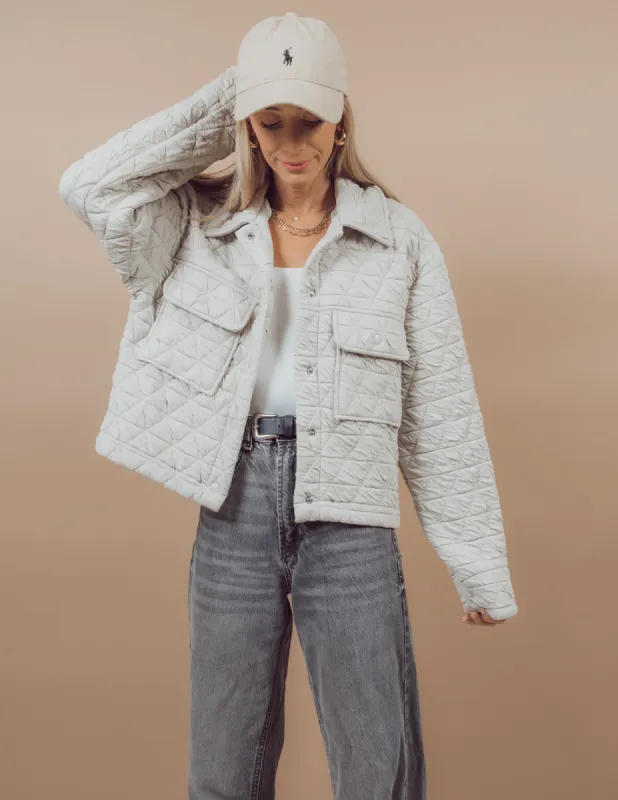 Marie Quilted Jacket sold by Shop Stevie