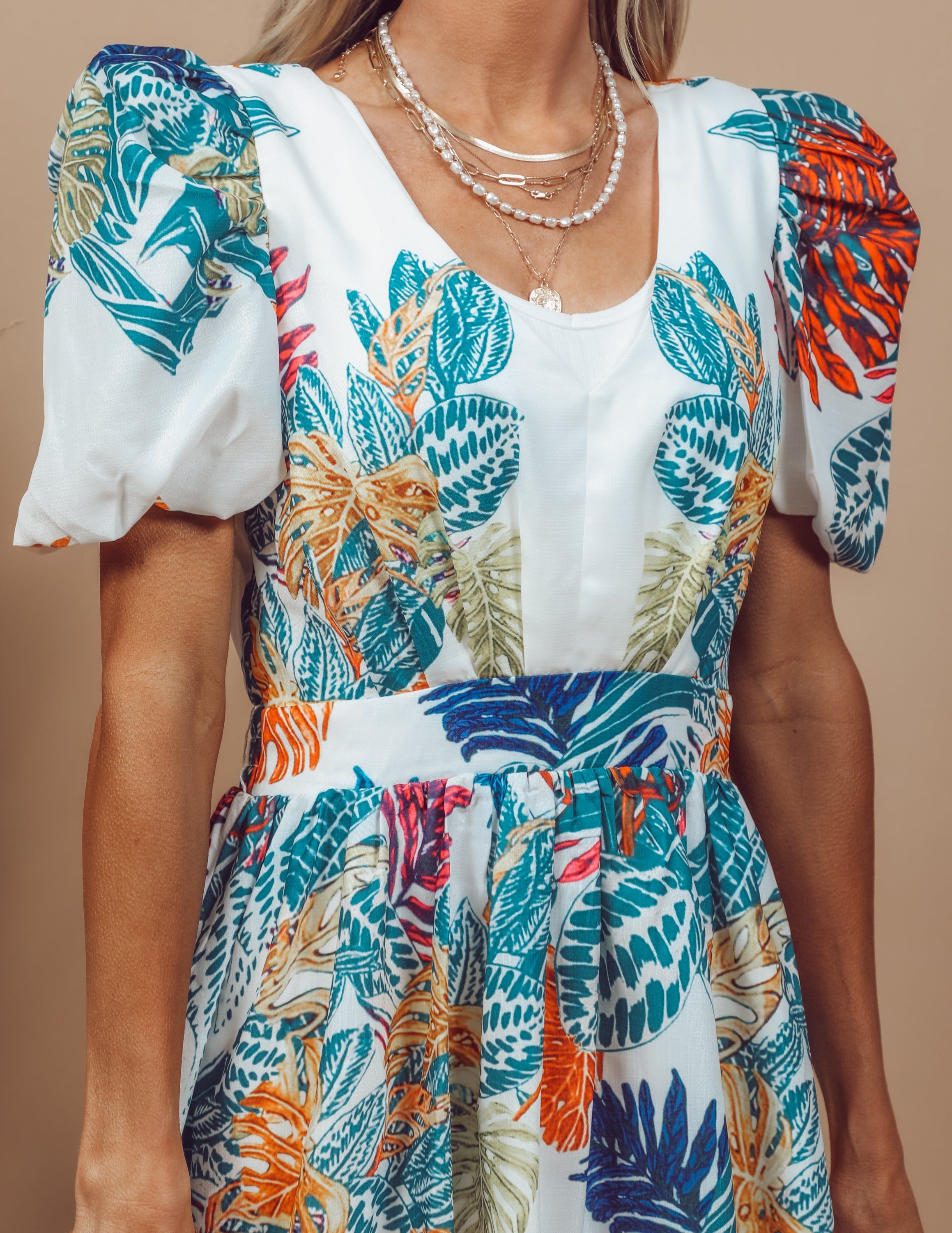 Tropical Printed Dress sold by Shop Stevie product image thumbnail 5