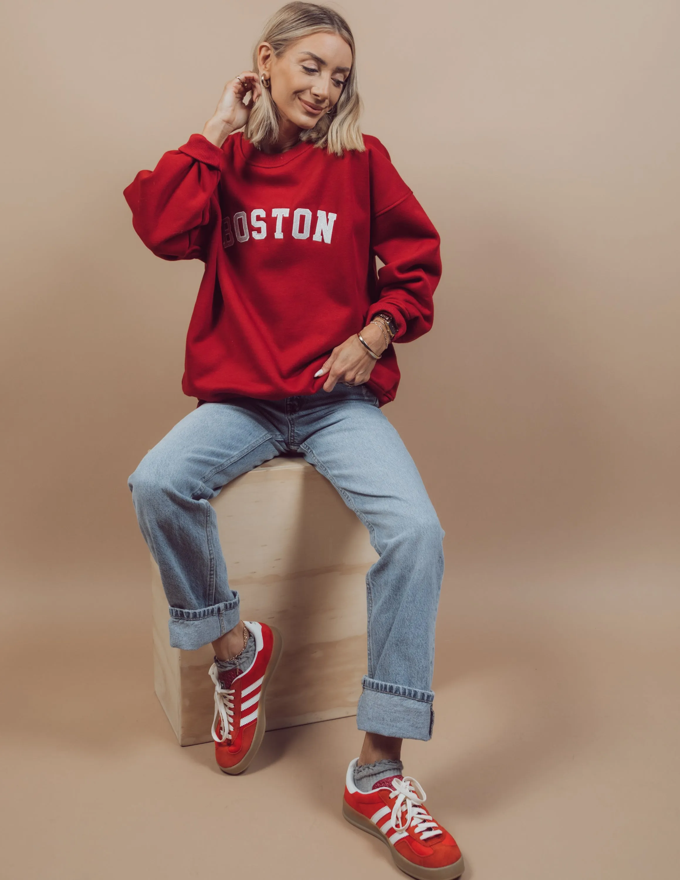 Boston Oversized Sweatshirt sold by Shop Stevie product image thumbnail 2