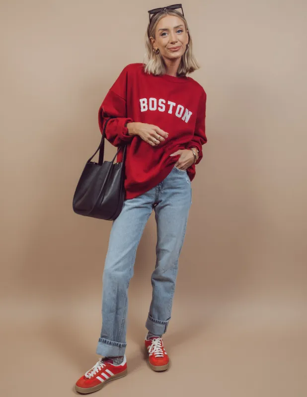 Boston Oversized Sweatshirt sold by Shop Stevie