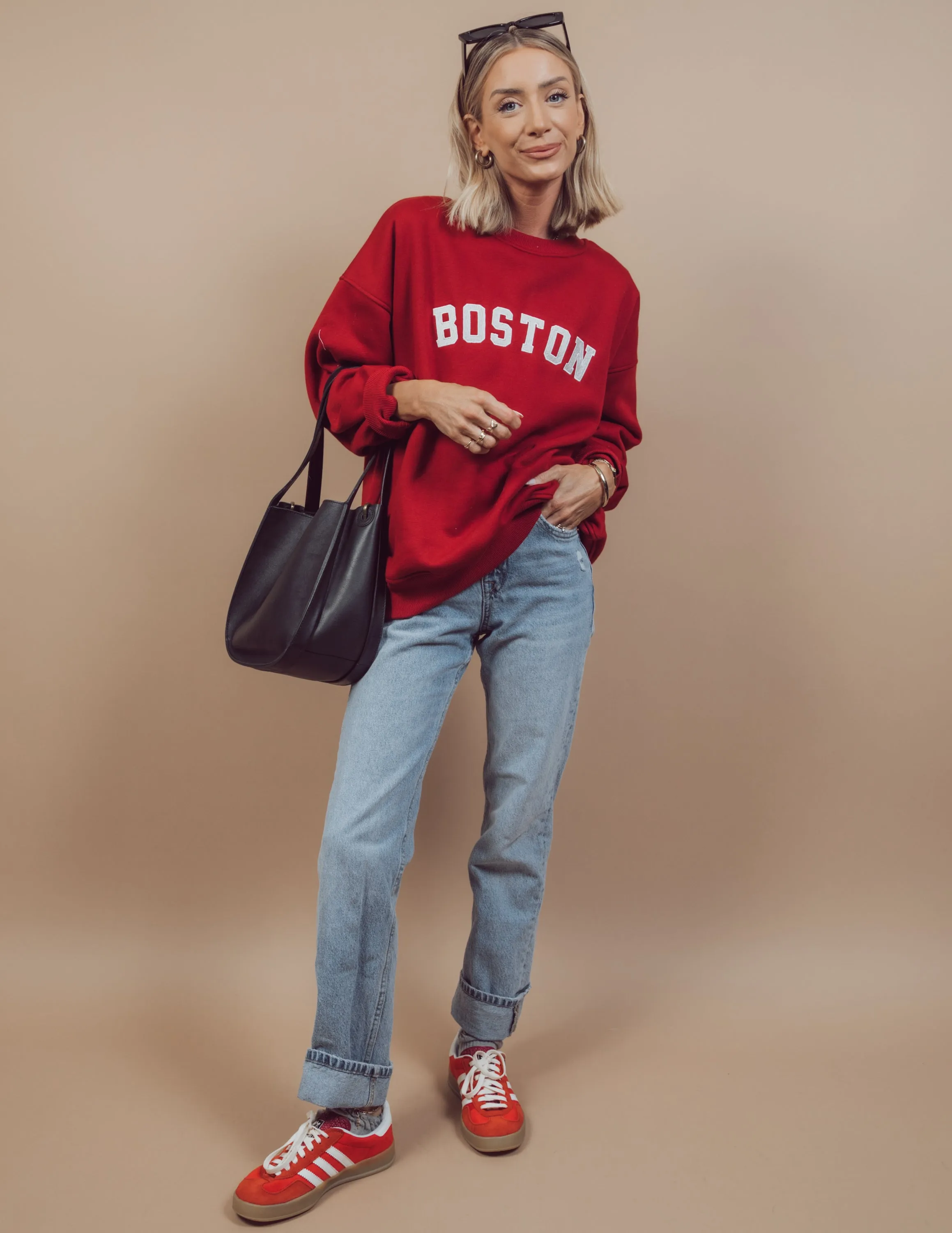 Boston Oversized Sweatshirt sold by Shop Stevie