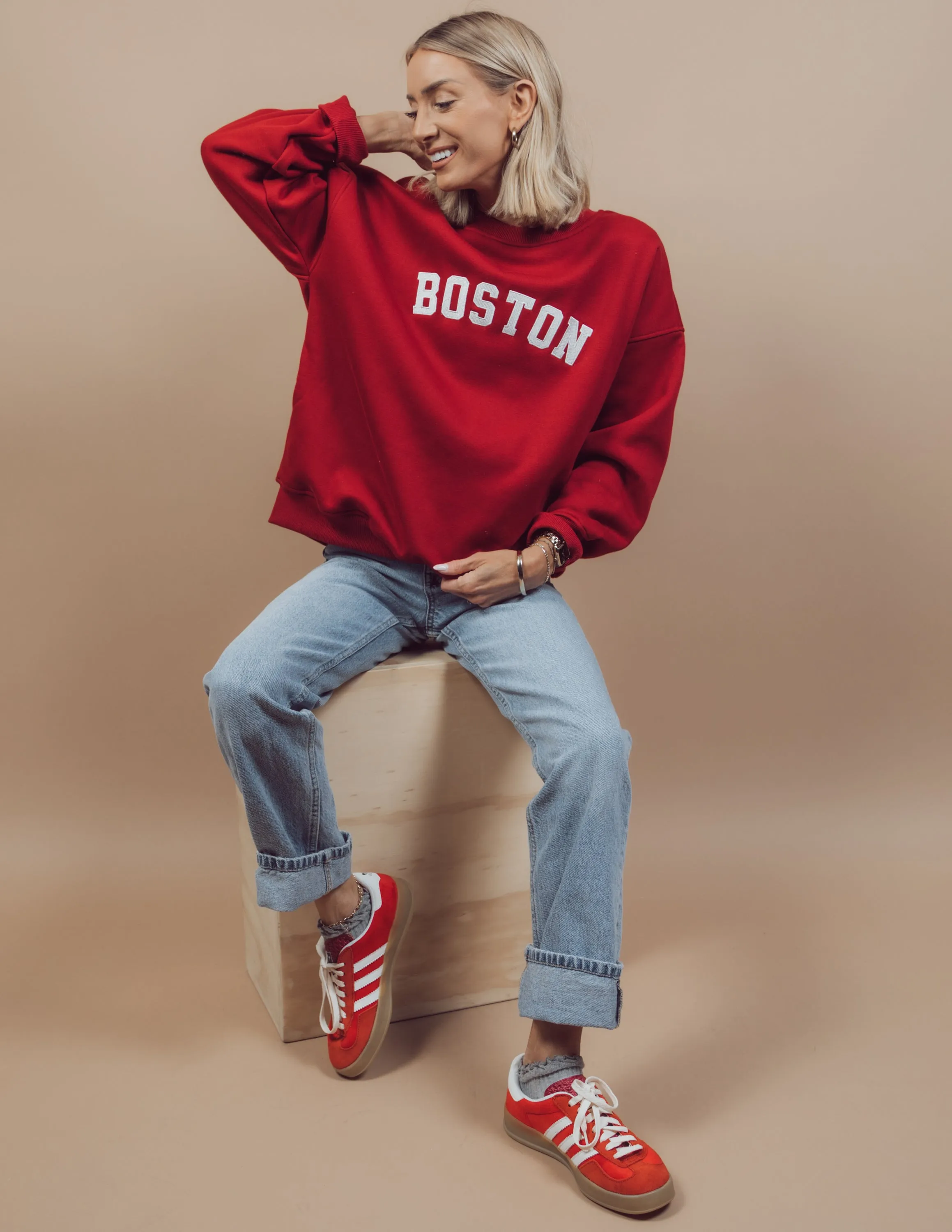 Boston Oversized Sweatshirt sold by Shop Stevie product image thumbnail 3