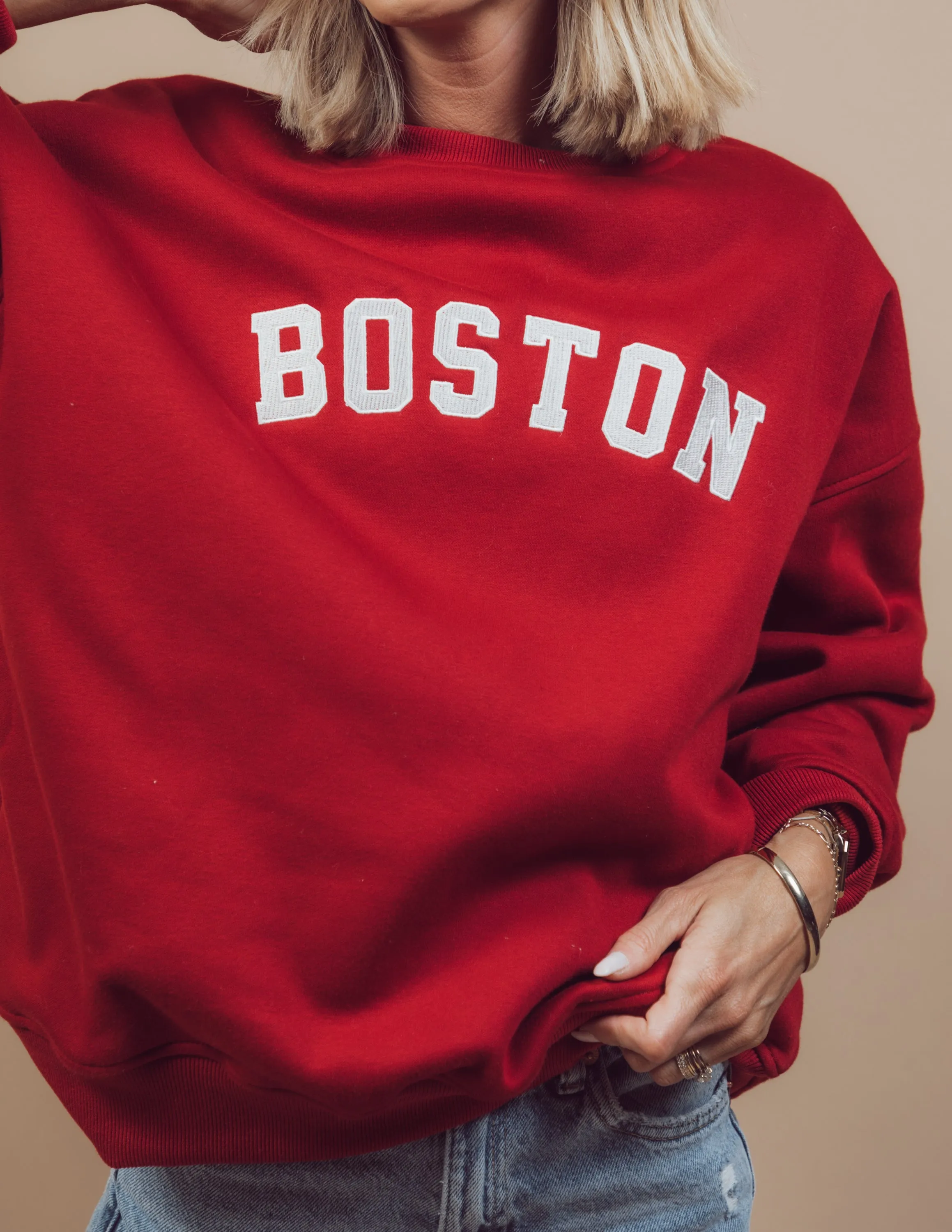 Boston Oversized Sweatshirt sold by Shop Stevie product image thumbnail 4