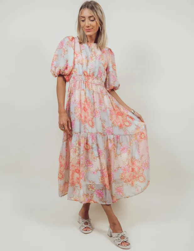 Eliana Printed Midi Dress sold by Shop Stevie