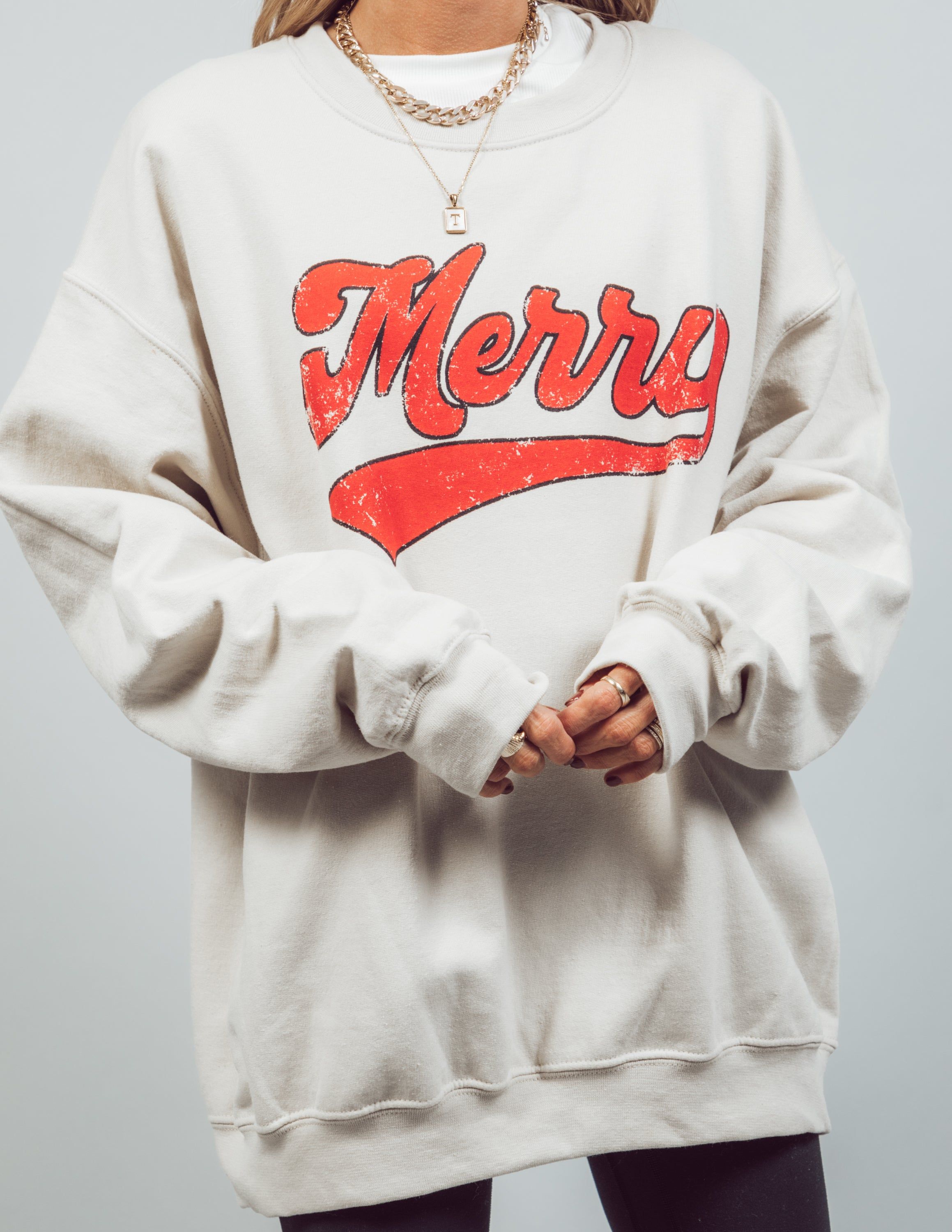 Merry Graphic Sweatshirt sold by Shop Stevie product image thumbnail 7