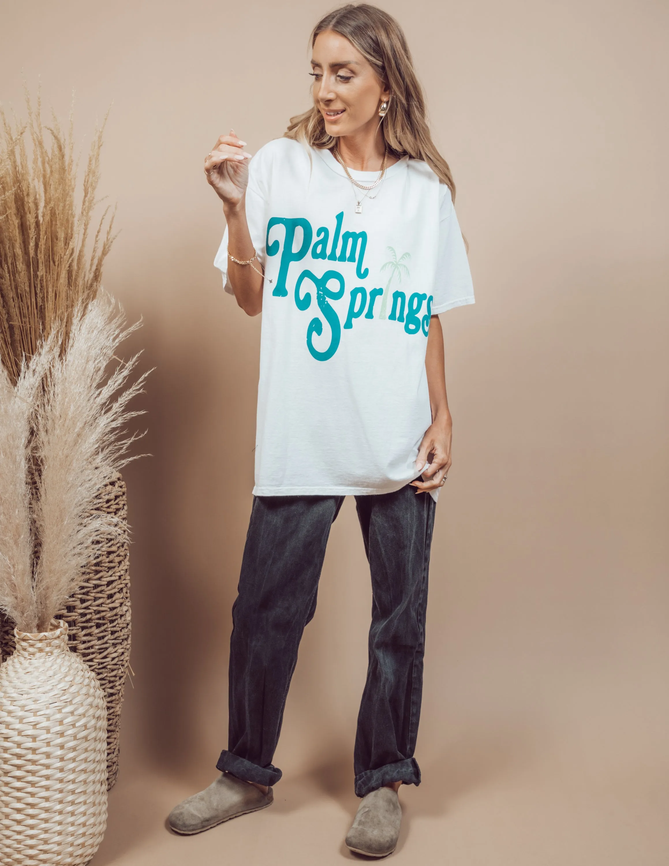 Palm Springs Oversized Graphic Tee sold by Shop Stevie product image thumbnail 2