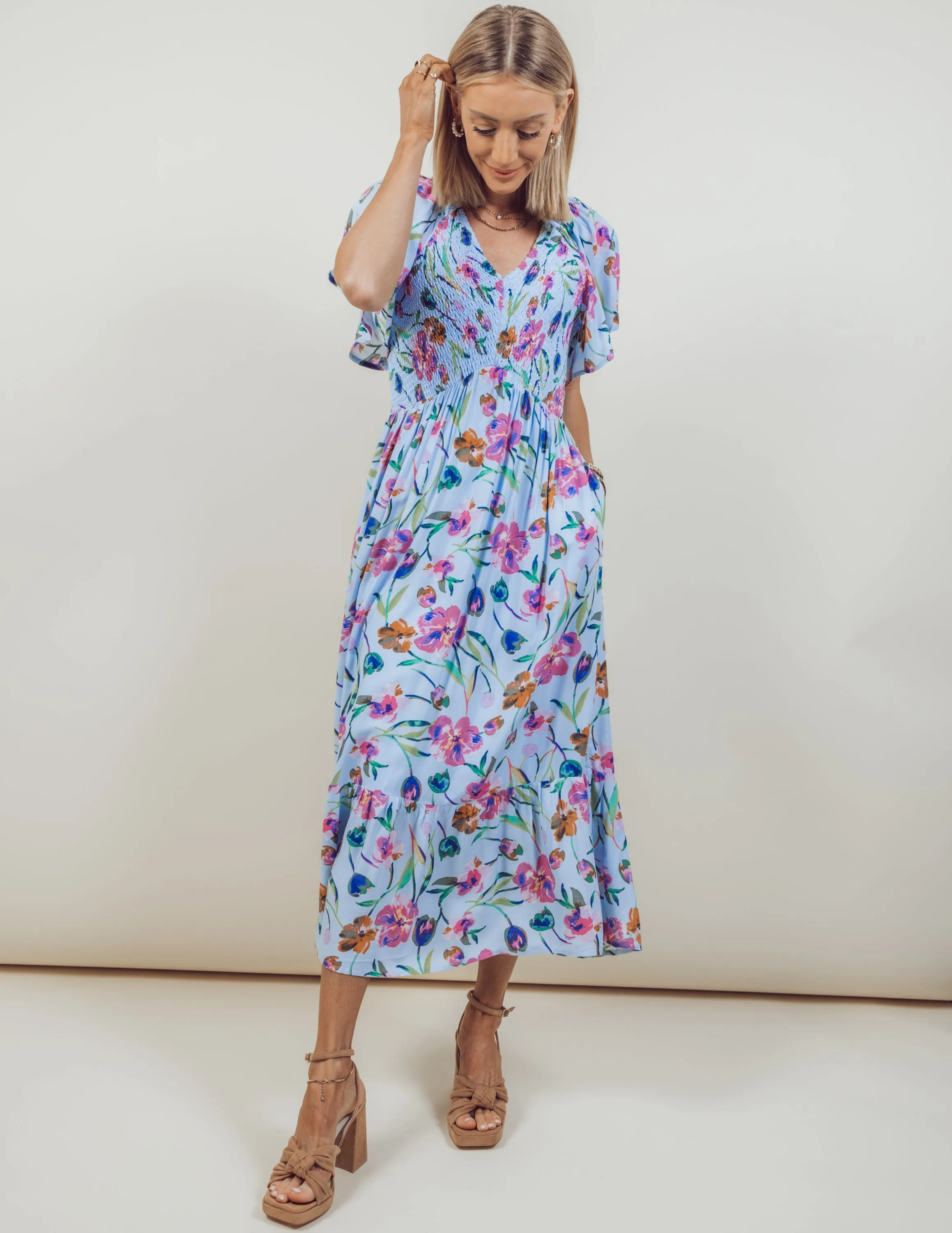 Magnolia Floral Dress sold by Shop Stevie product image thumbnail 2