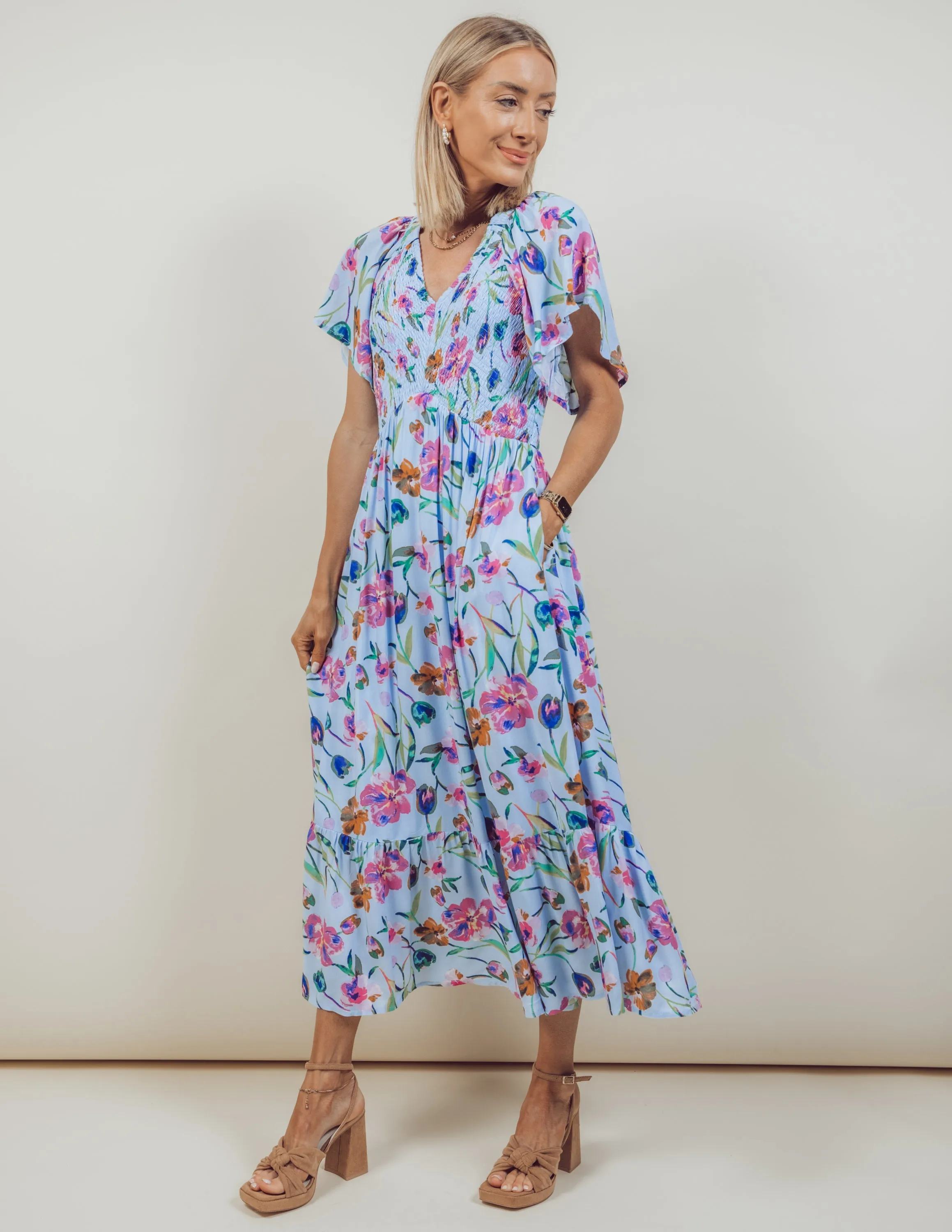 Magnolia Floral Dress sold by Shop Stevie product image thumbnail 5