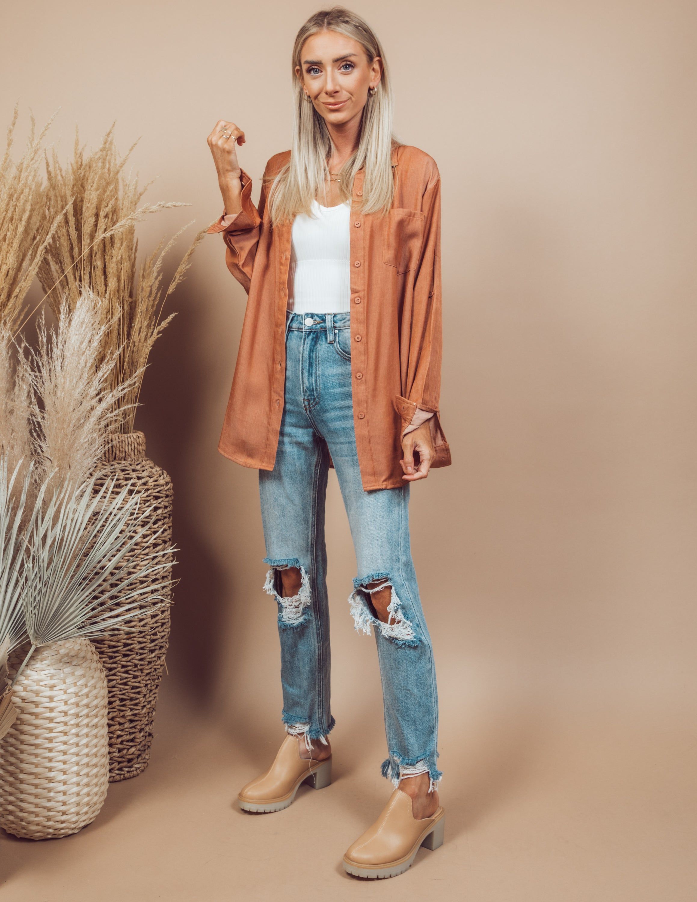 Kaitlyn Button Down sold by Shop Stevie product image thumbnail 3