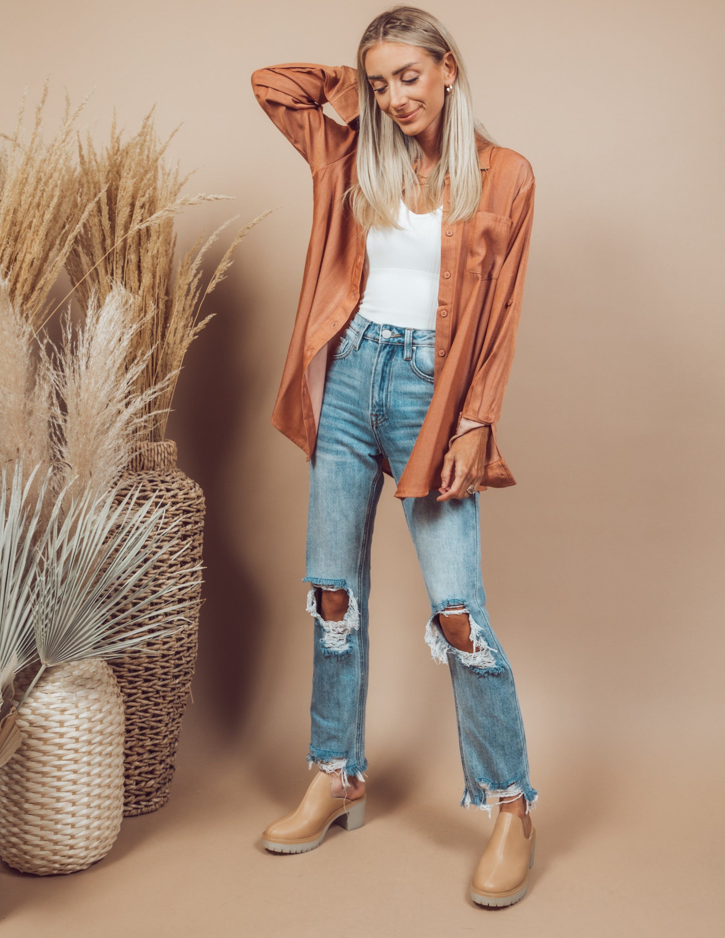 Kaitlyn Button Down sold by Shop Stevie product image thumbnail 2