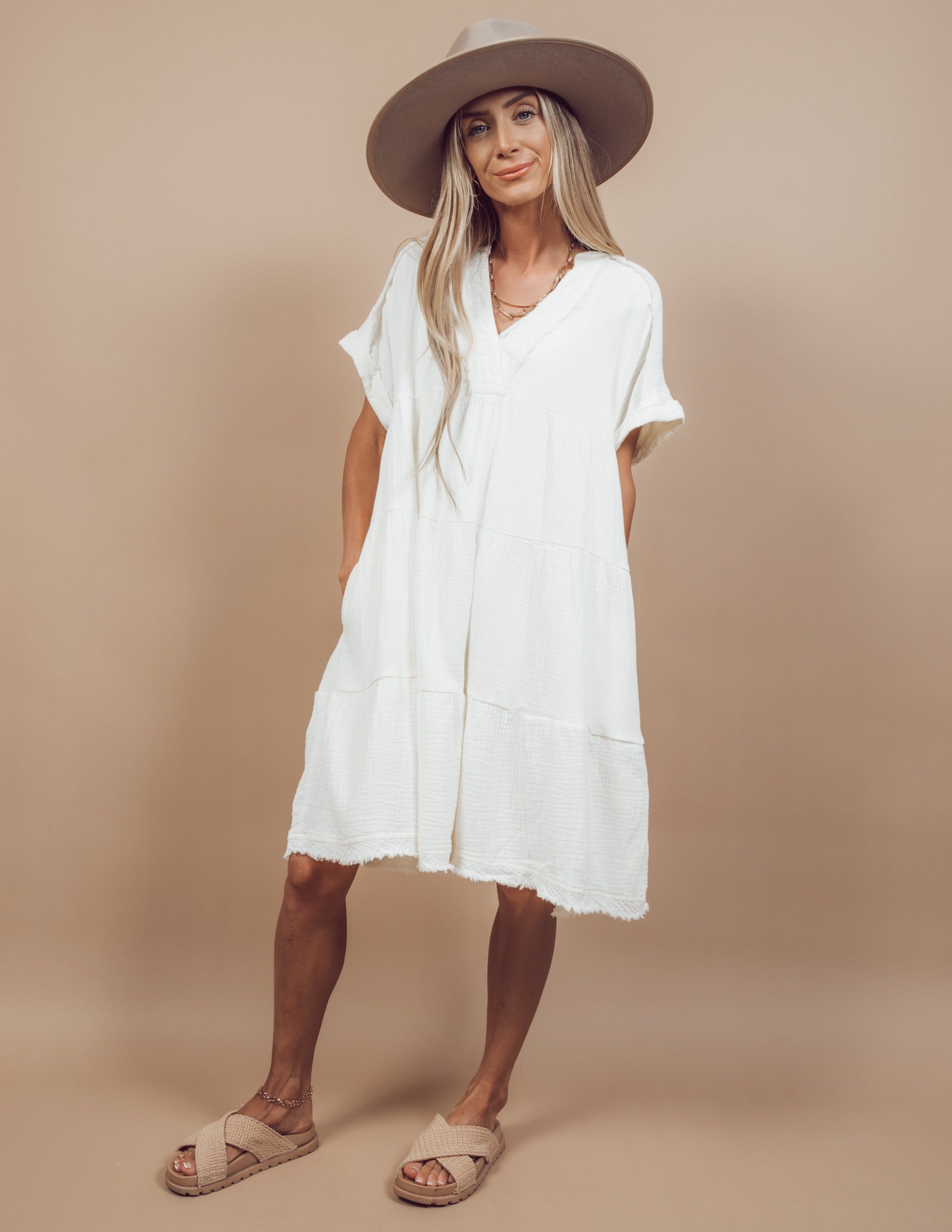 Elora Tiered Dress sold by Shop Stevie