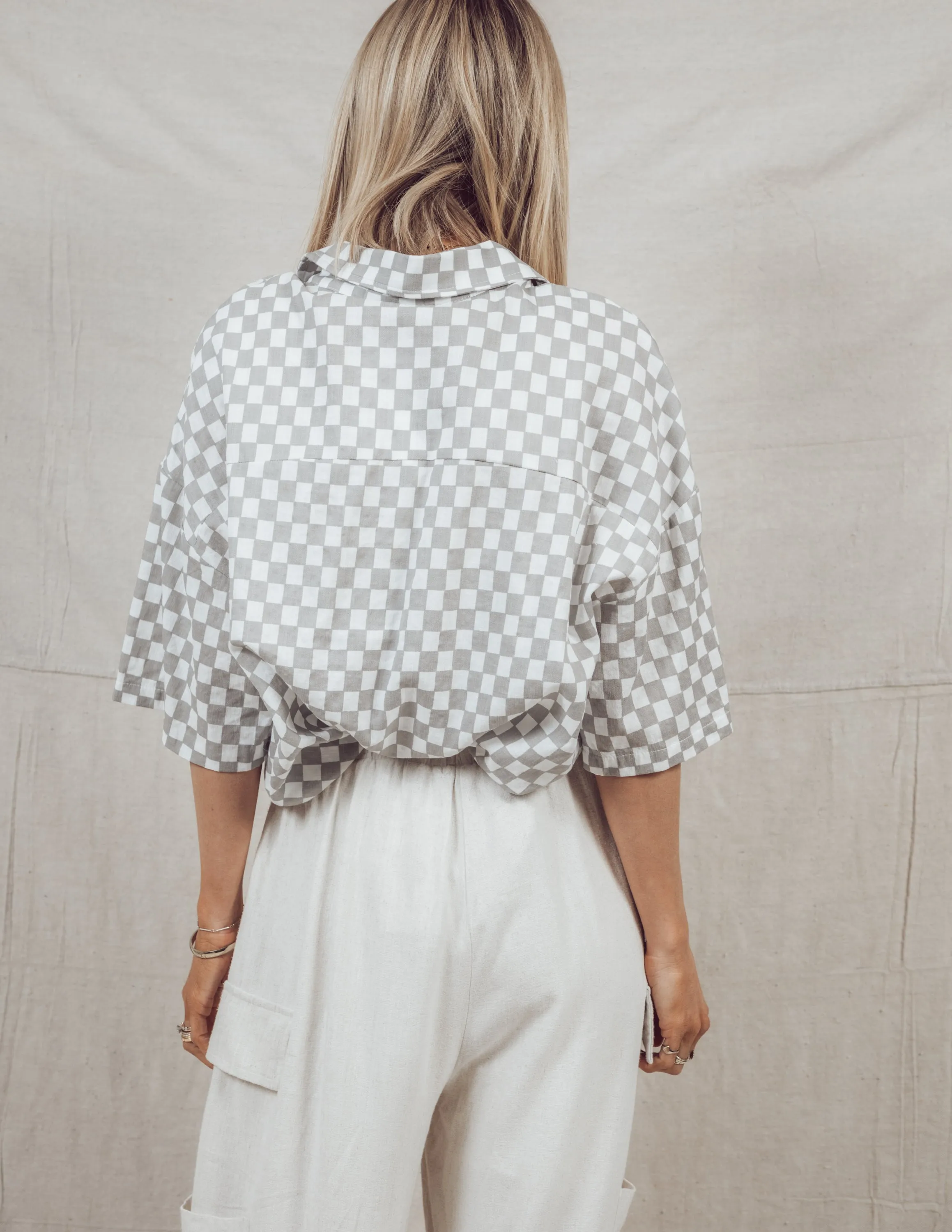 Gabby Checkered Button Down sold by Shop Stevie product image thumbnail 4