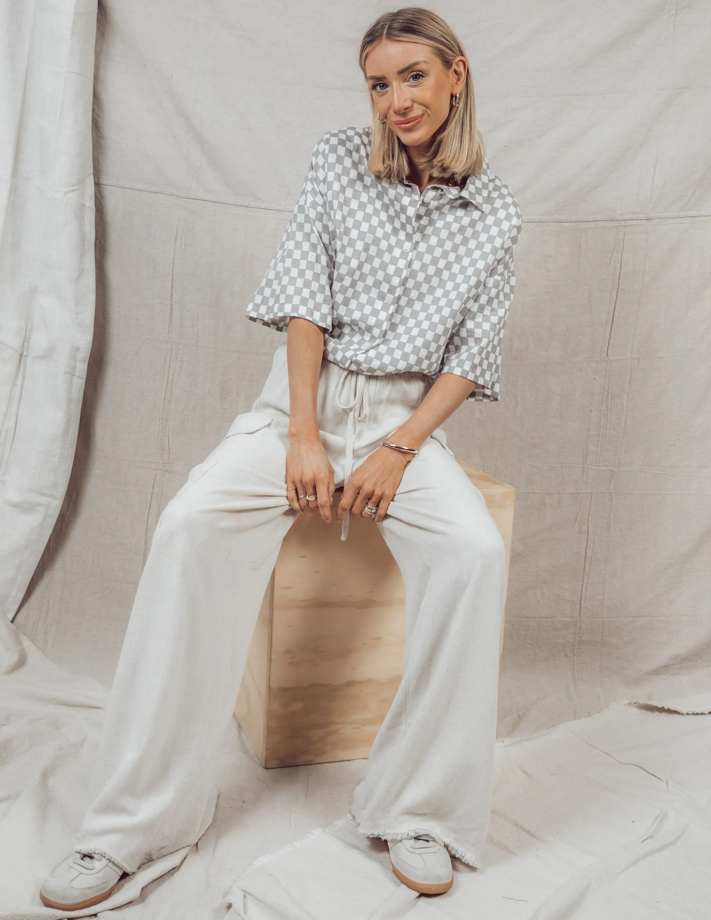 Gabby Checkered Button Down sold by Shop Stevie product image thumbnail 3