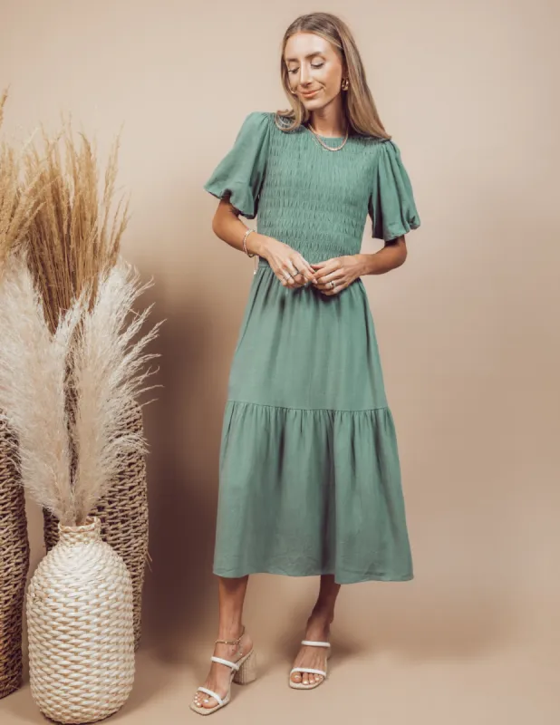 Arlette Midi Dress sold by Shop Stevie