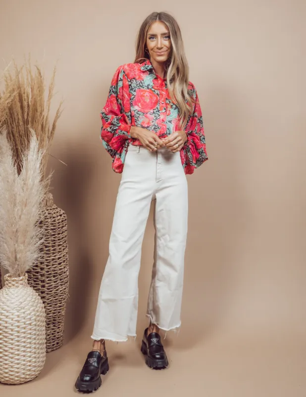 Emma Floral Button Up sold by Shop Stevie