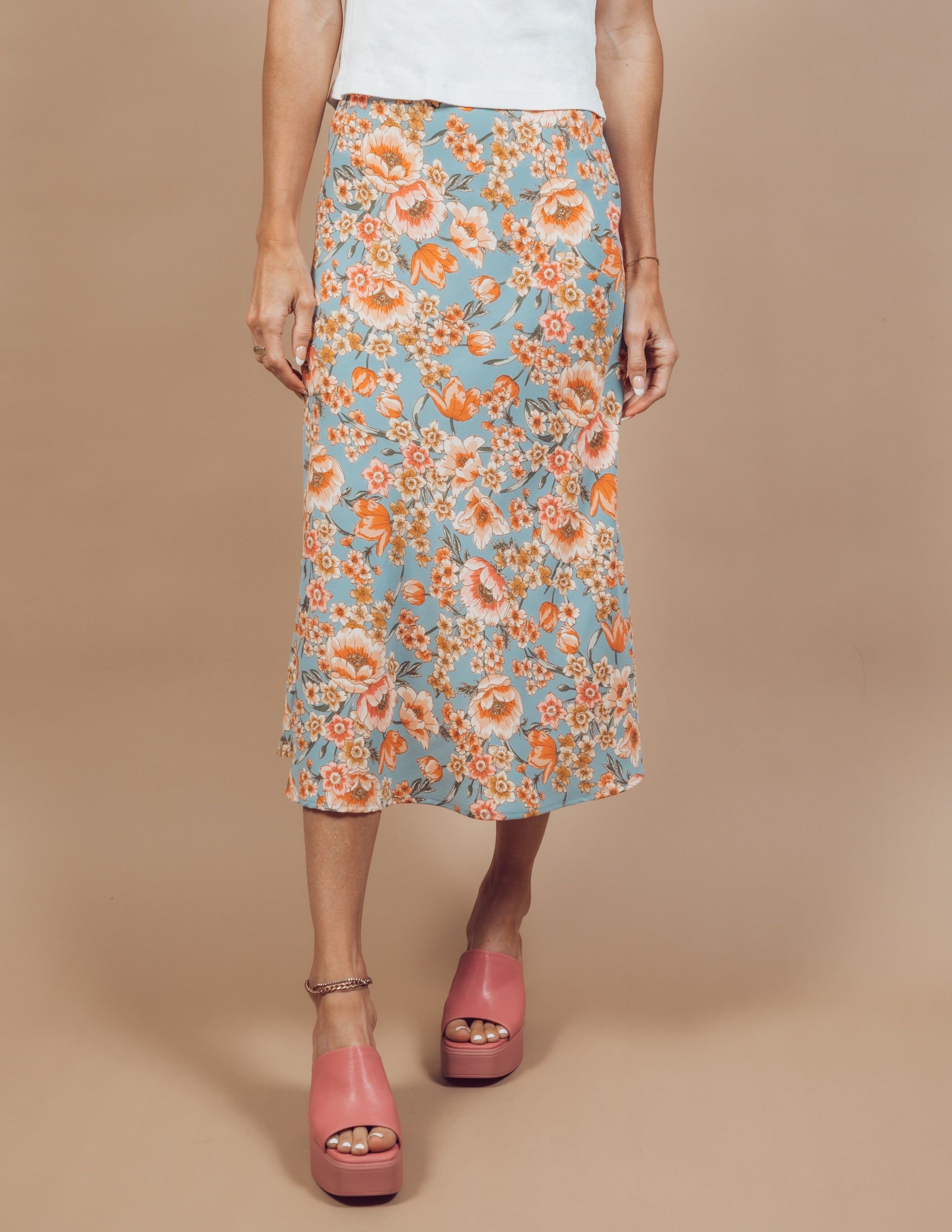 Kiana Floral Midi Skirt sold by Shop Stevie product image thumbnail 2