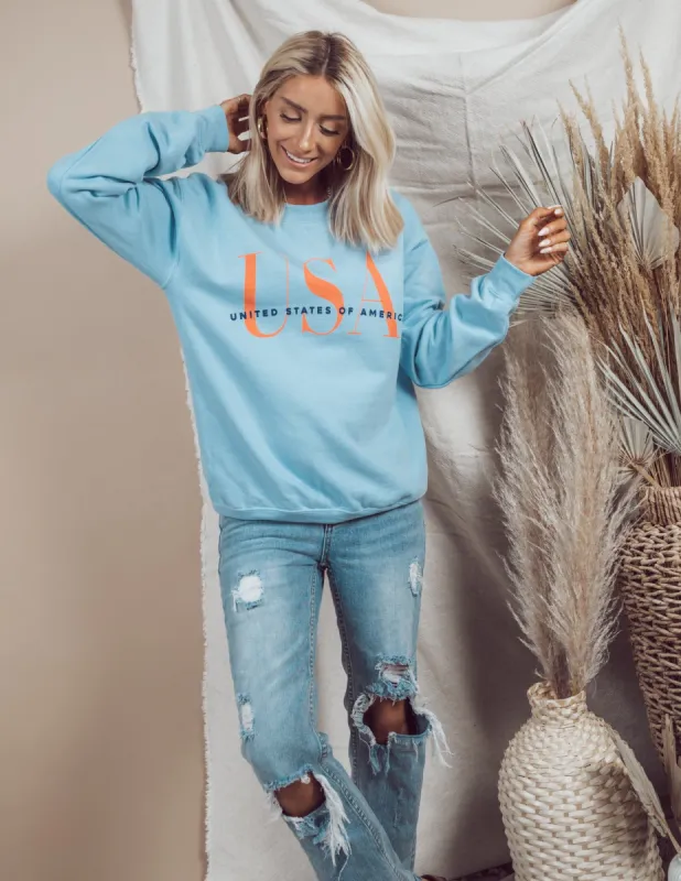 United States of America Graphic Sweatshirt sold by Shop Stevie