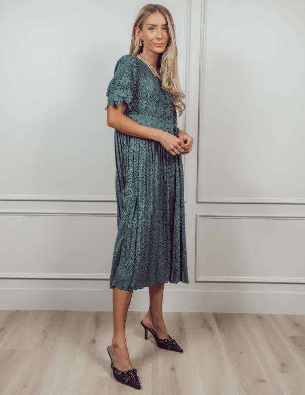 Juliana Pleated Dress *COMING SOON* sold by Shop Stevie